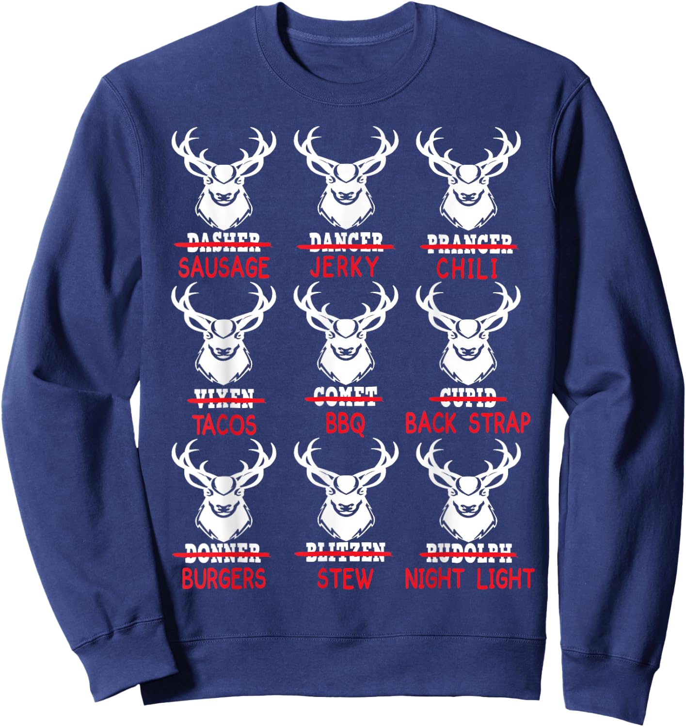 Bow Deer Hunting Youth Shirt, Santa Christmas Hunter Kids Sweatshirt - Sweatshirt | Navy