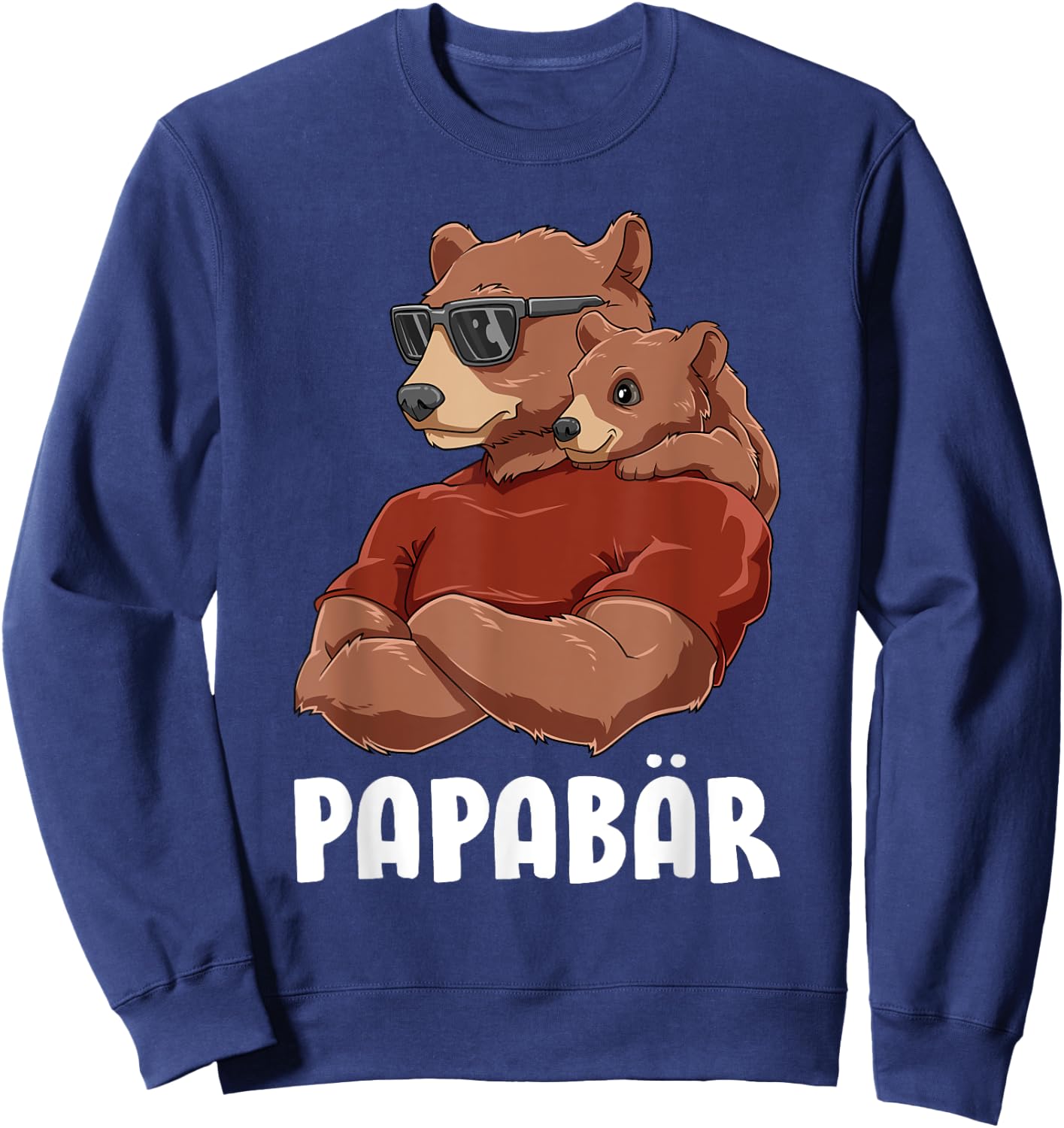 Dad Bear Father Daughter Son Dad Partner Look Father's Day Sweatshirt - Sweatshirt | Navy