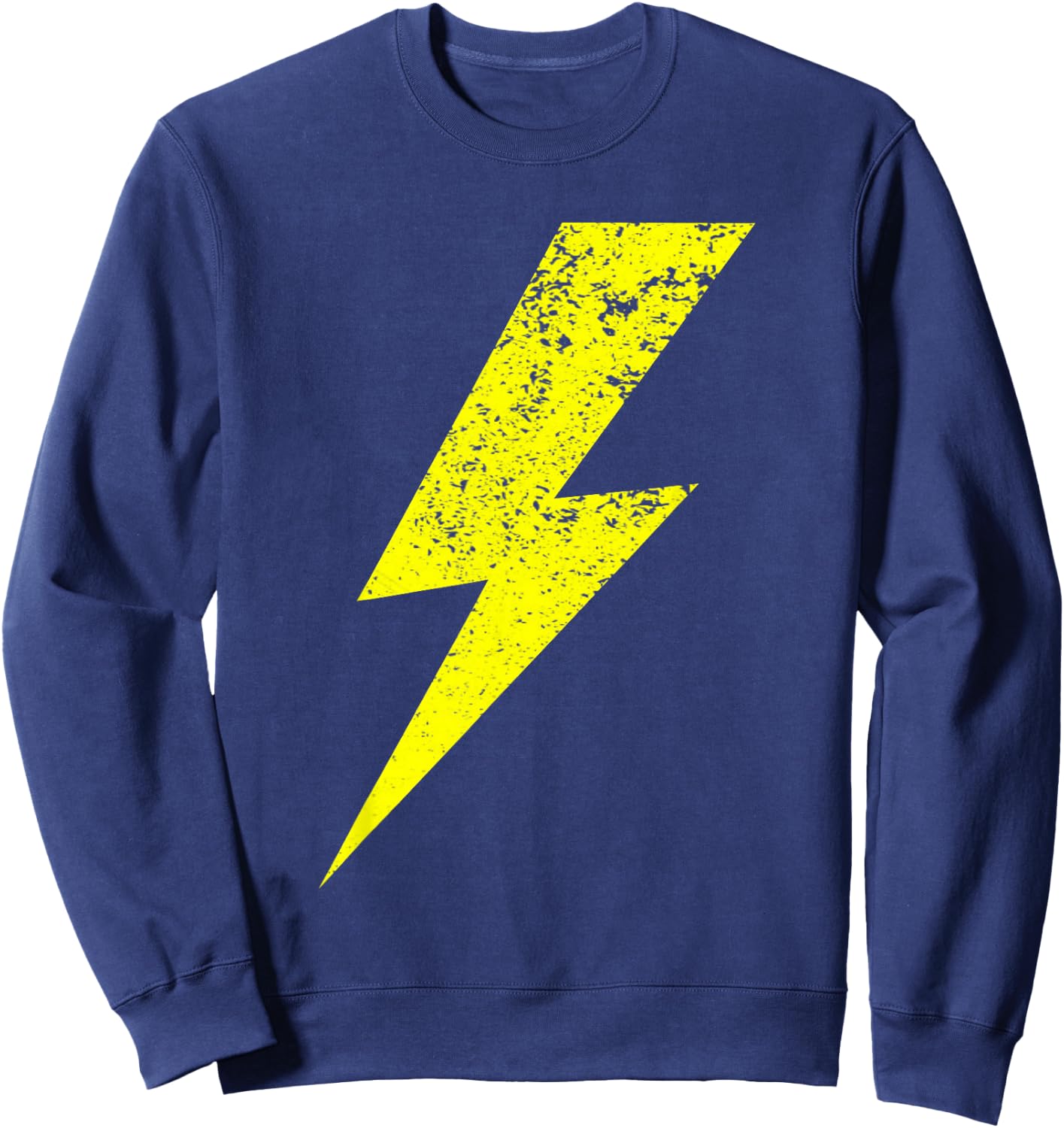 Designs with Yellow Flashes , black Sweatshirt - Sweatshirt | Navy