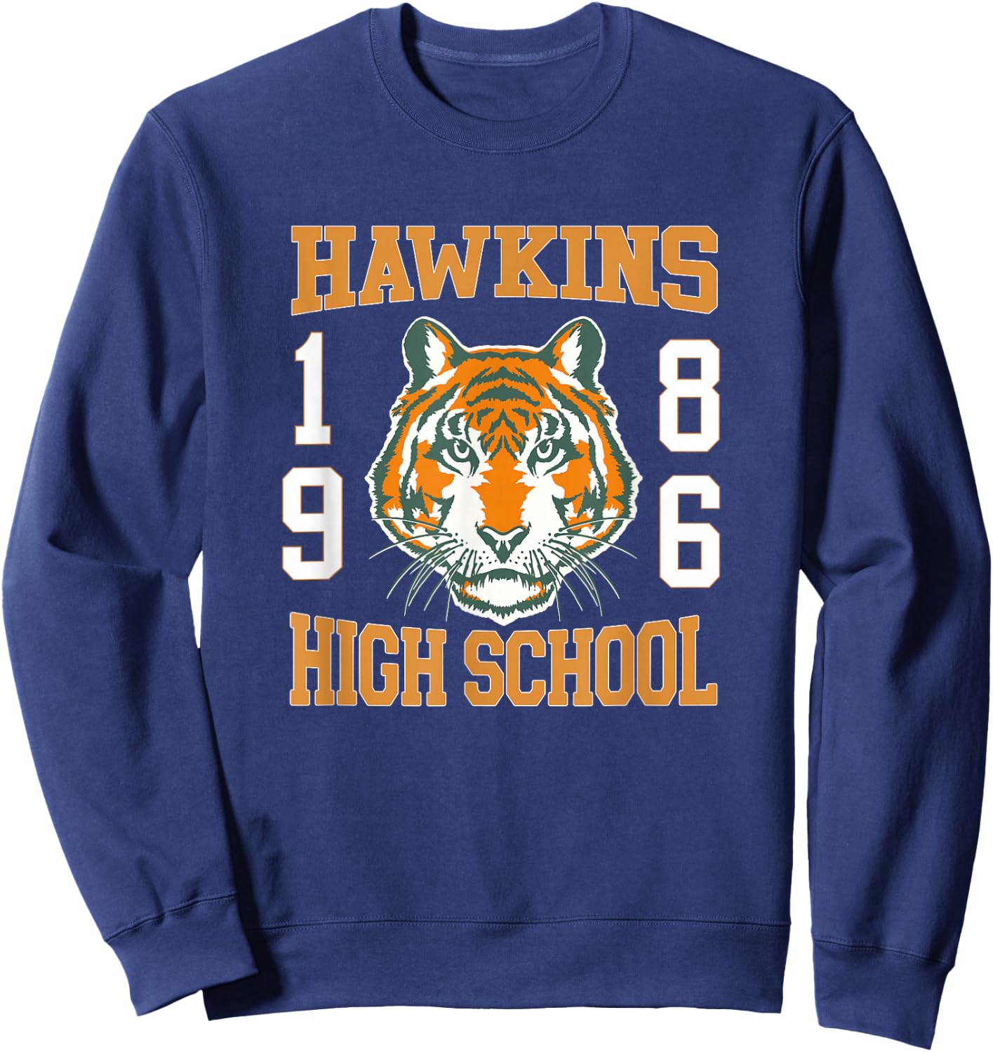 Stranger Things Vintage Hawkins High School 1986 Collegiate Sweatshirt - Sweatshirt | Navy
