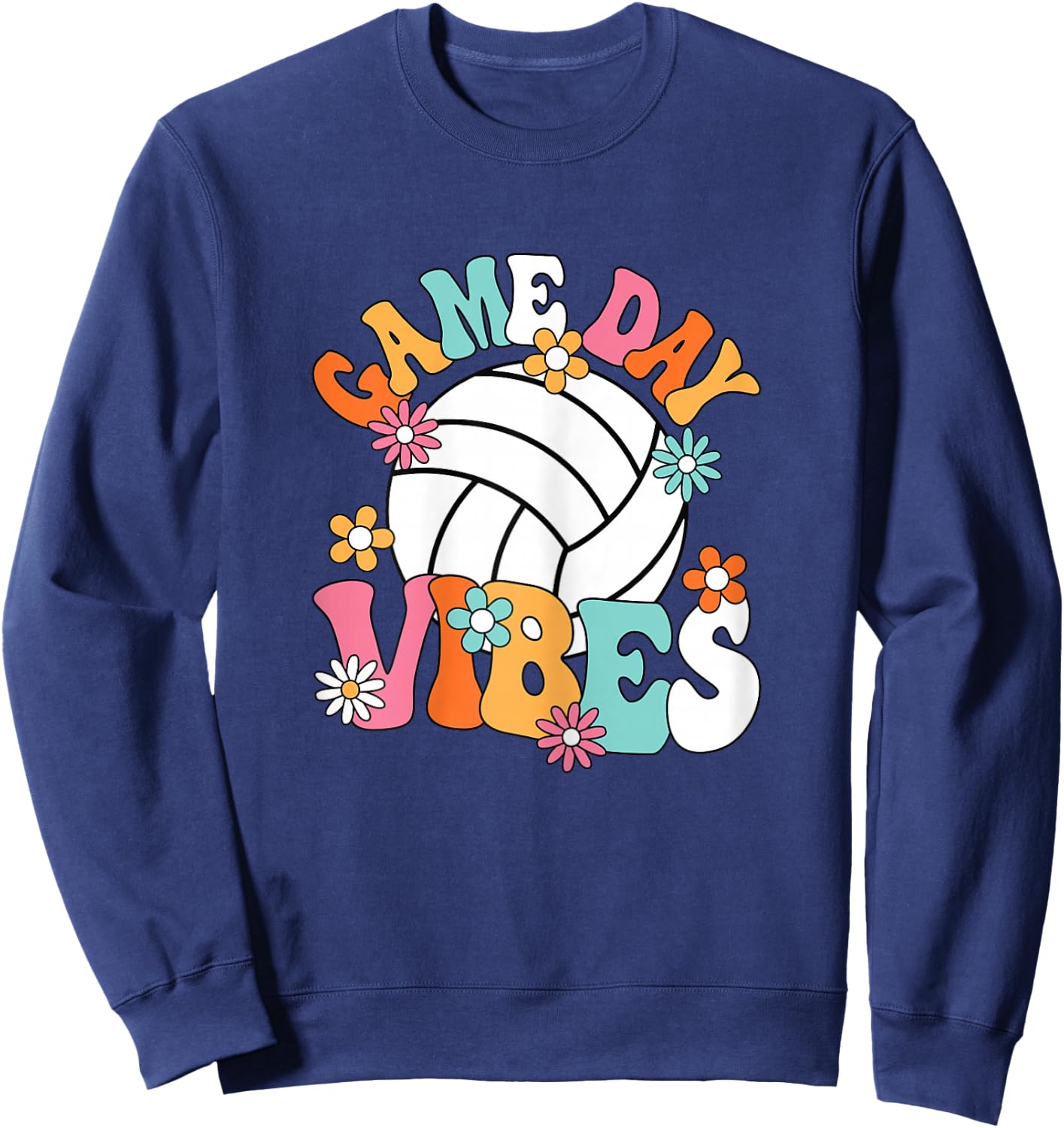 Volleyball Game Day Volleyball Player Women Girls Sweatshirt - Sweatshirt | Navy