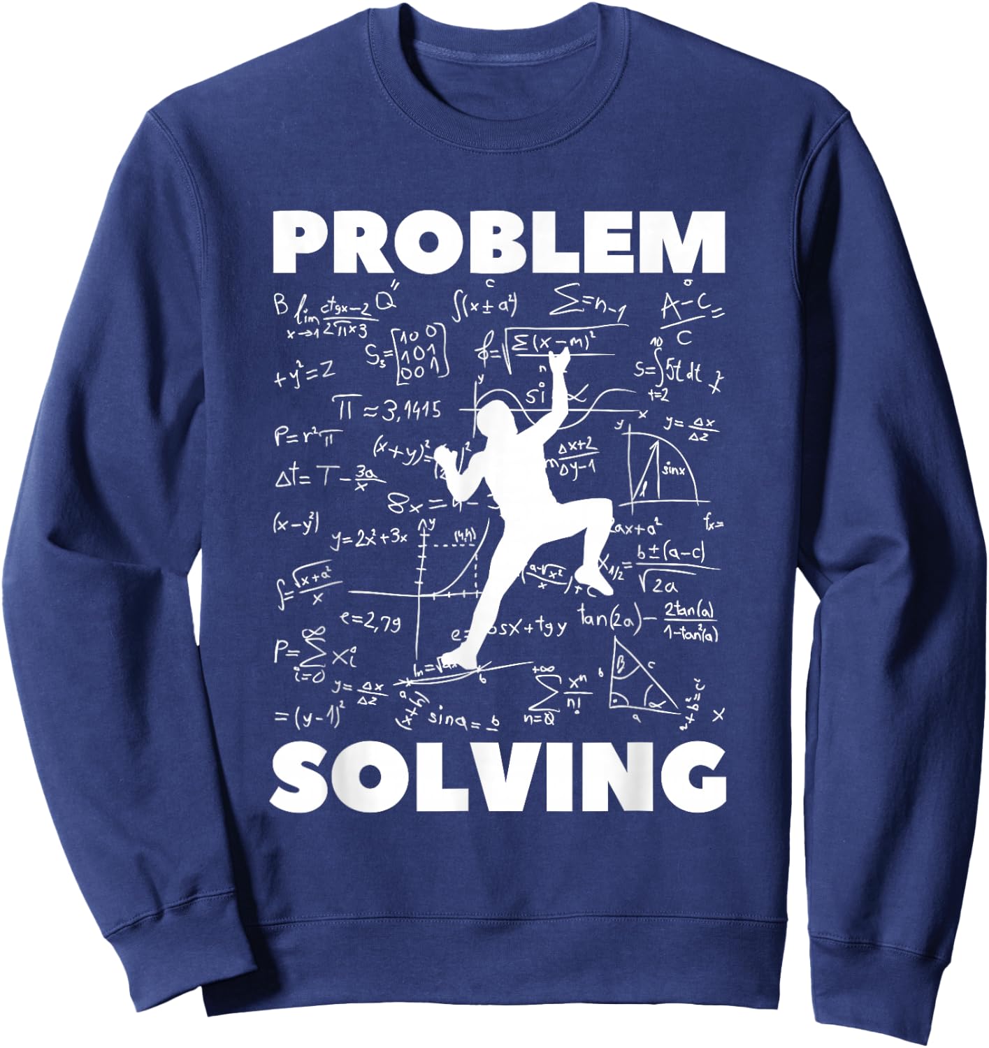 Problem Solving Climber Gift - Climbing, Bouldering Pun Sweatshirt - Sweatshirt | Navy