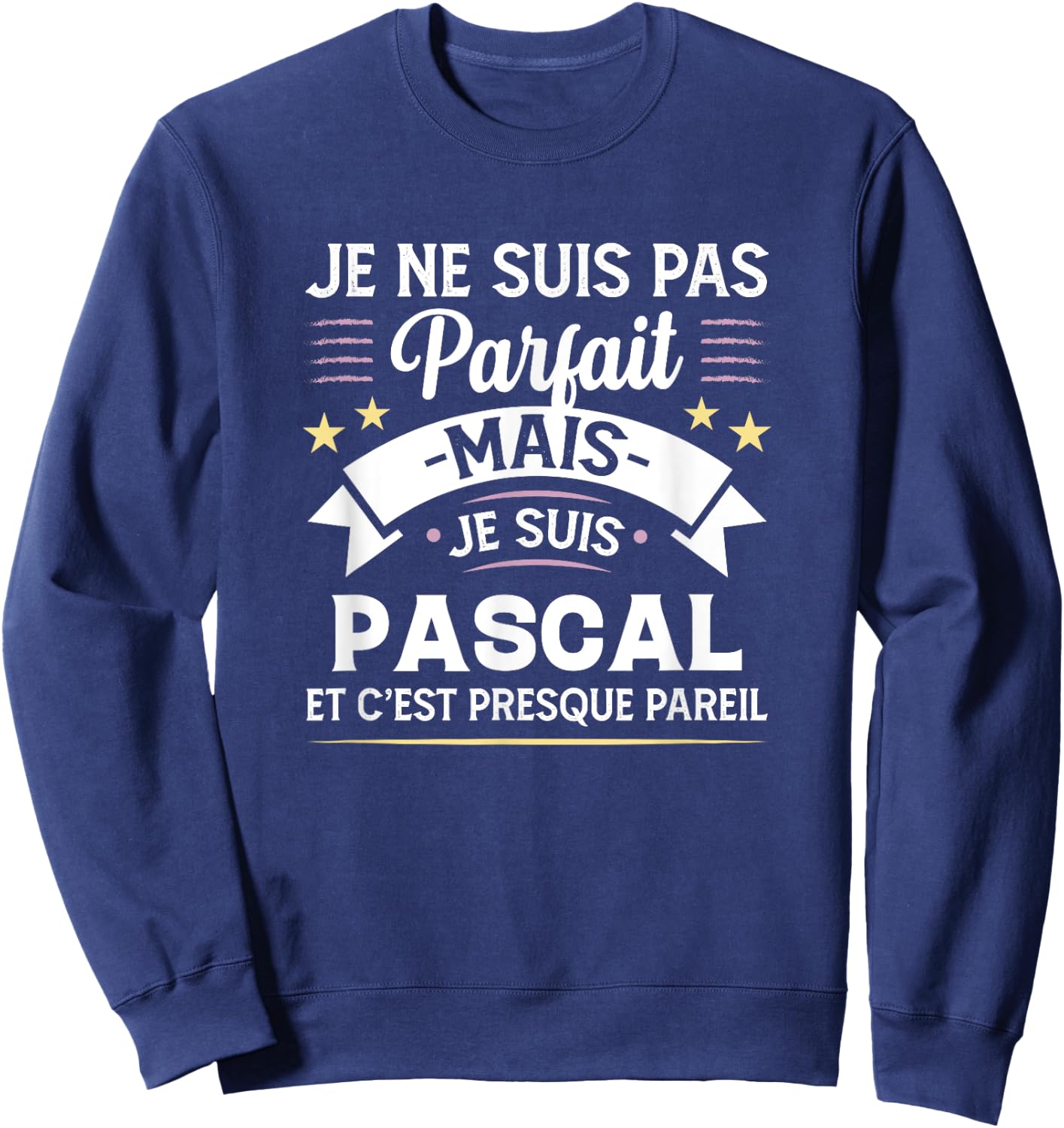 Personalised Gift Pascal Humour Man , Black, S Sweatshirt - Sweatshirt | Navy
