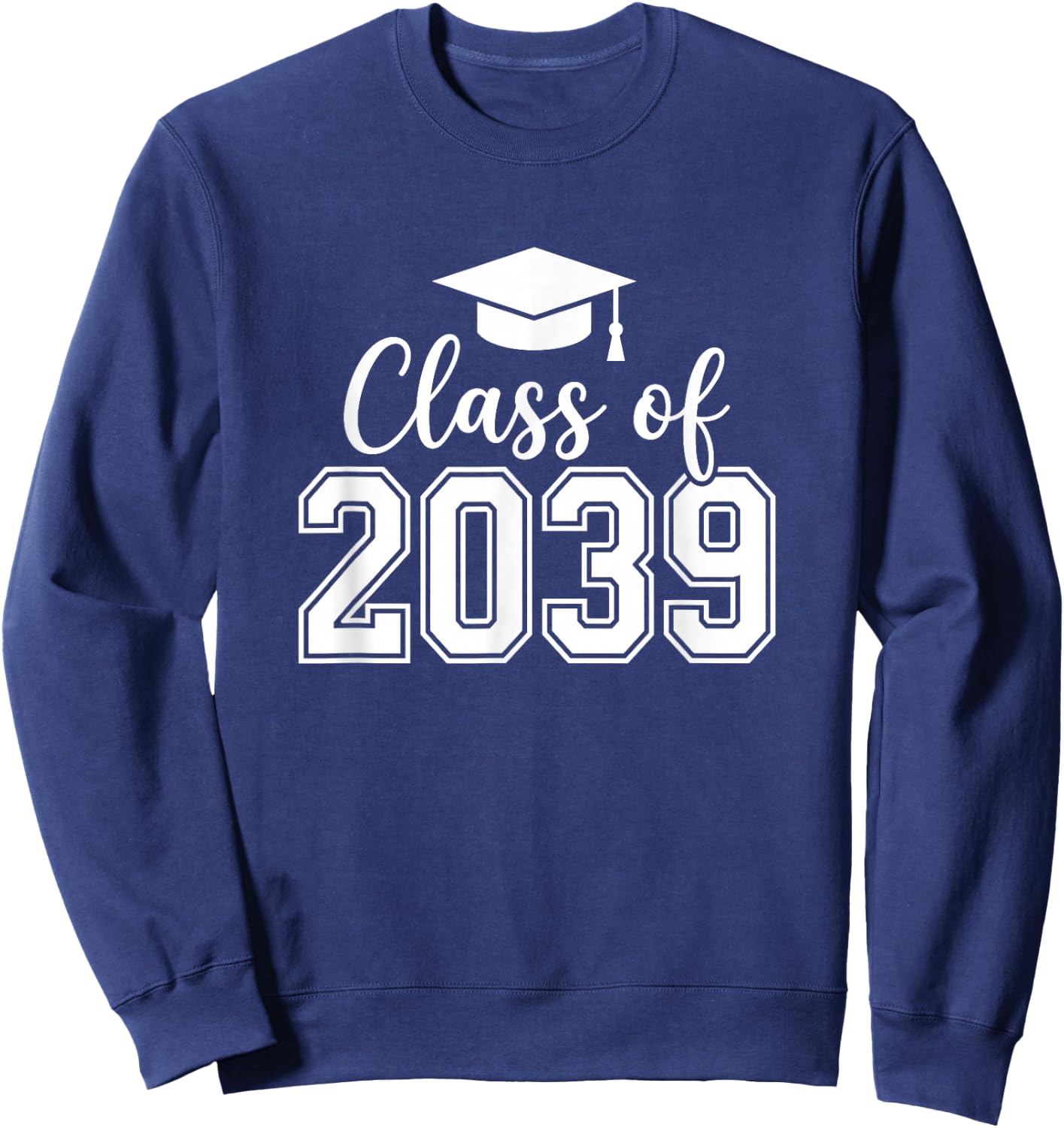 Cute Class of 2039 Kindergarten Graduation Sweatshirt - Sweatshirt | Navy