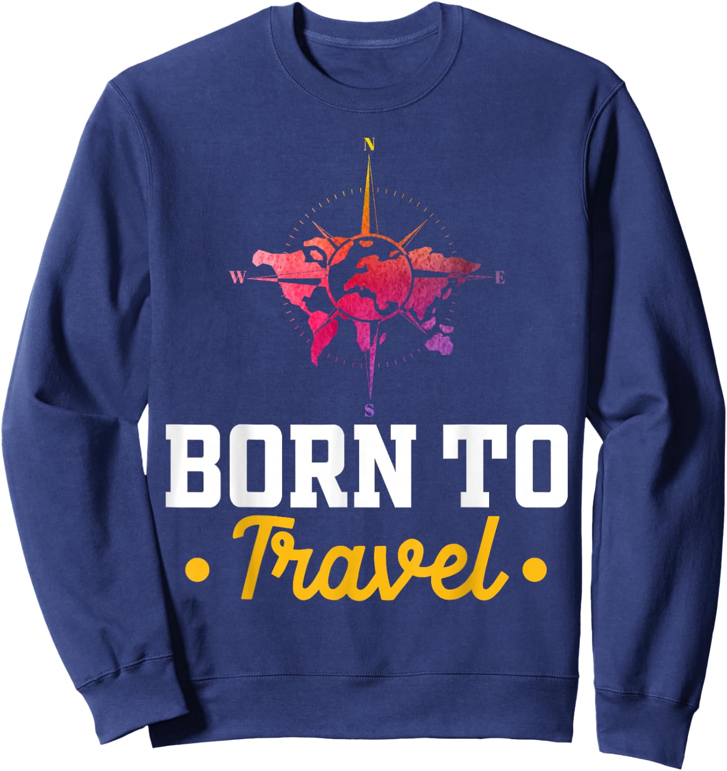 Geboren um zu Reisen - Reisen Sweatshirt - Sweatshirt | Navy