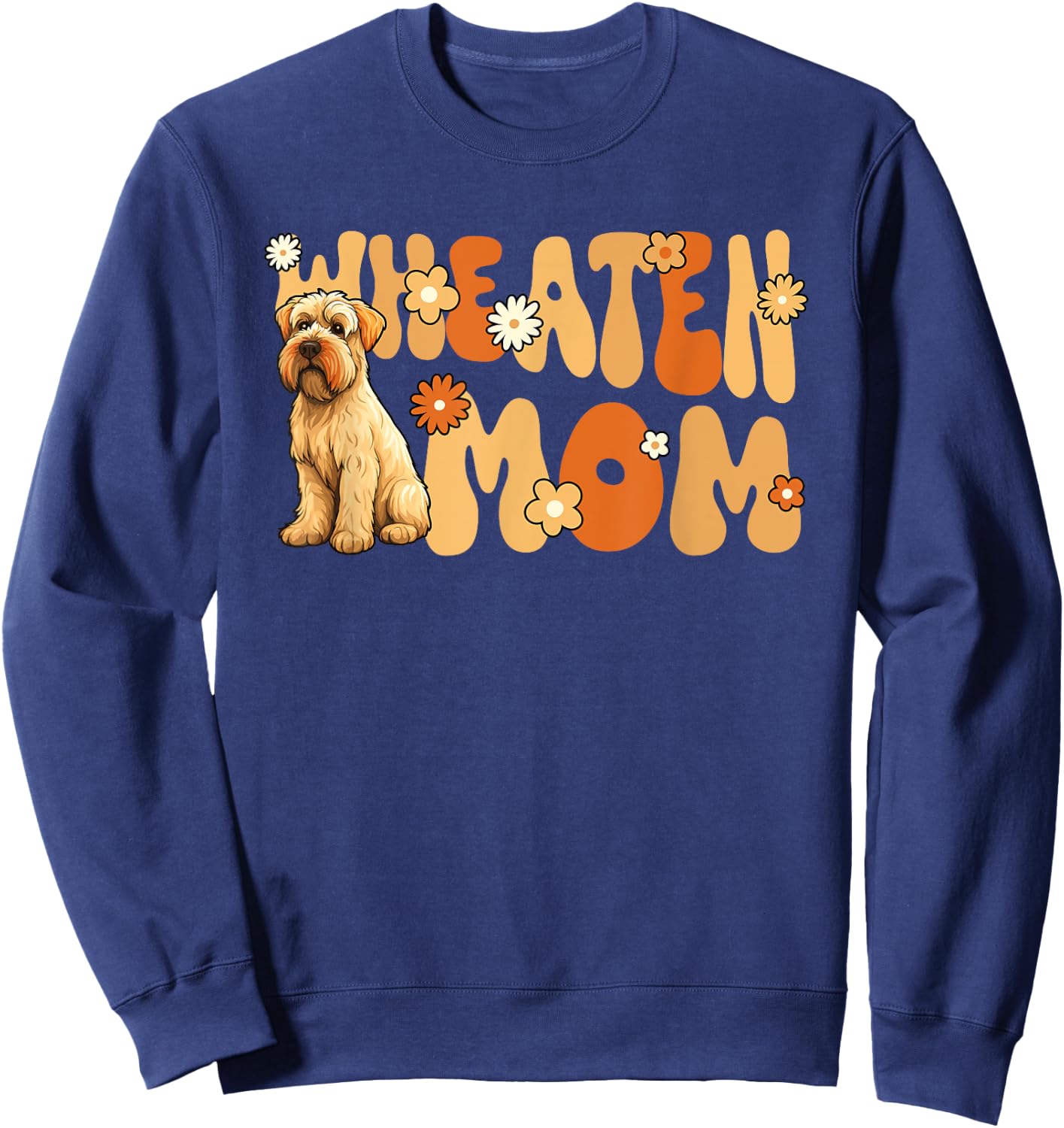 Irish Soft Coated Wheaten Terrier World's Best Wheaten Mom Sweatshirt - Sweatshirt | Navy