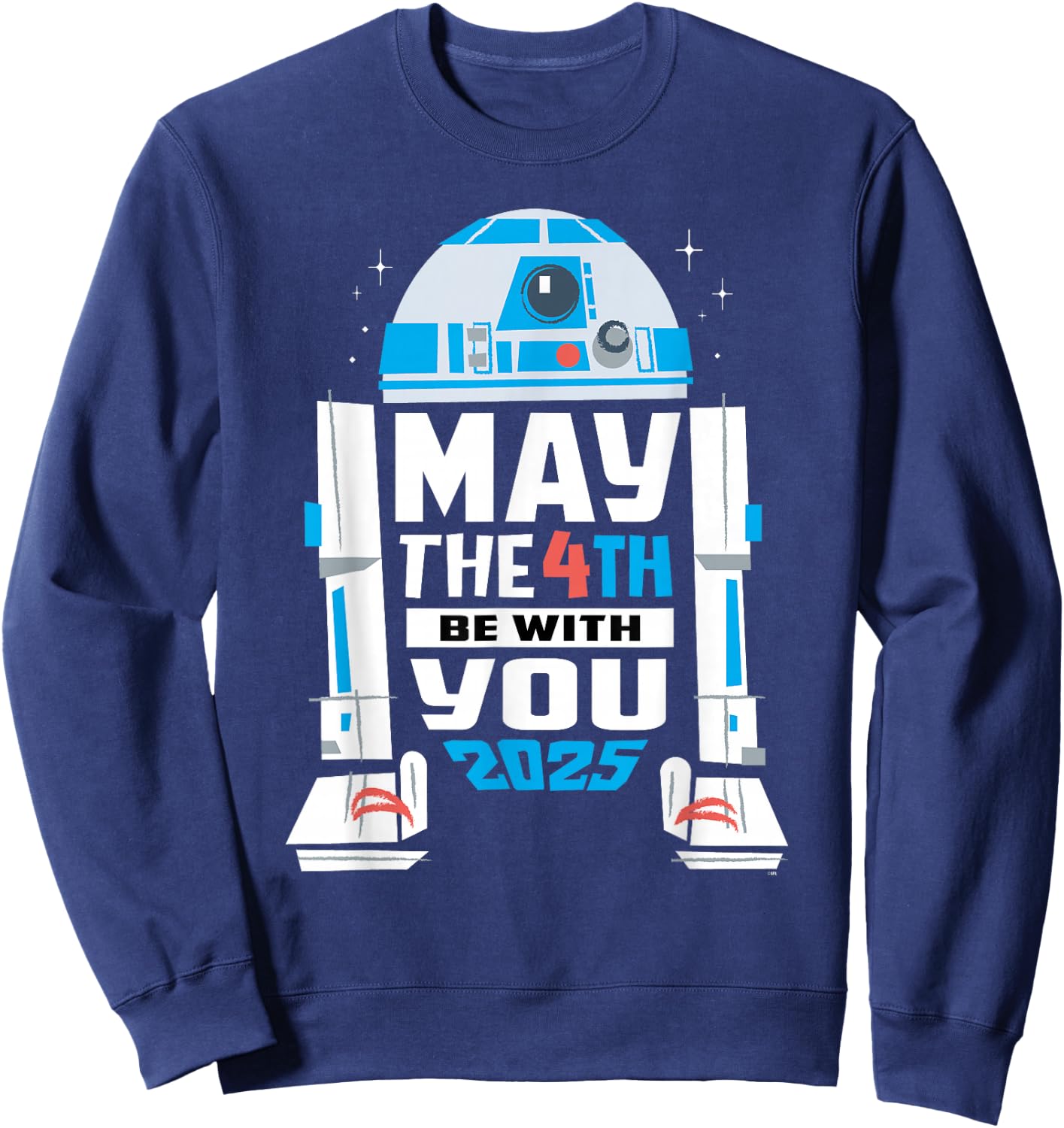 Star Wars R2-D2 May the 4th Be With You 2025 Star Wars Day , Black, S Sweatshirt - Sweatshirt | Navy