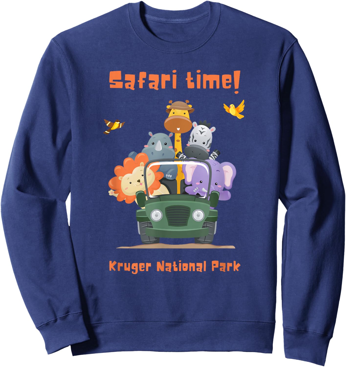 Cute Safari Time Kruger National Park South Africa Souvenir Sweatshirt - Sweatshirt | Navy