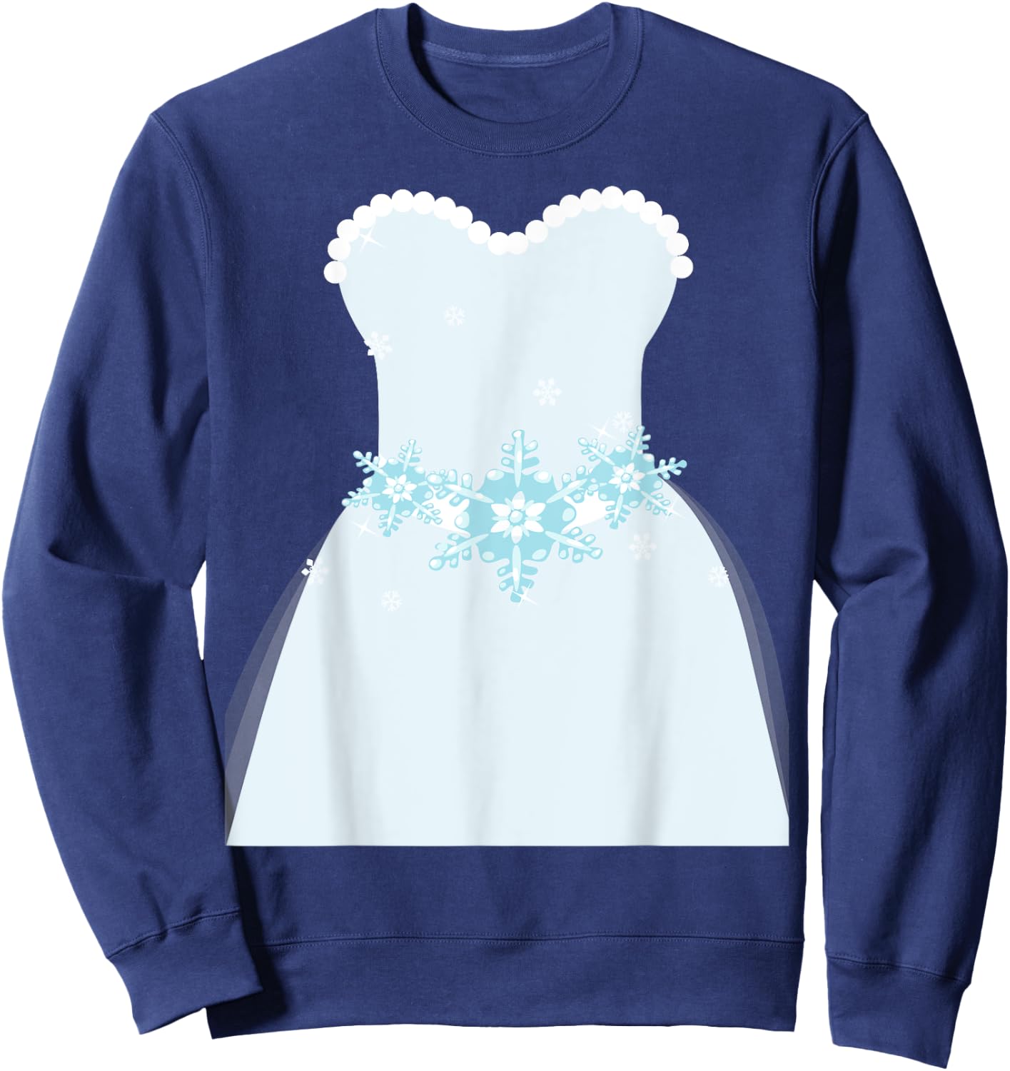 Simple Wedding Dress Gift Bridal Showers gift Sweatshirt - Sweatshirt | Navy