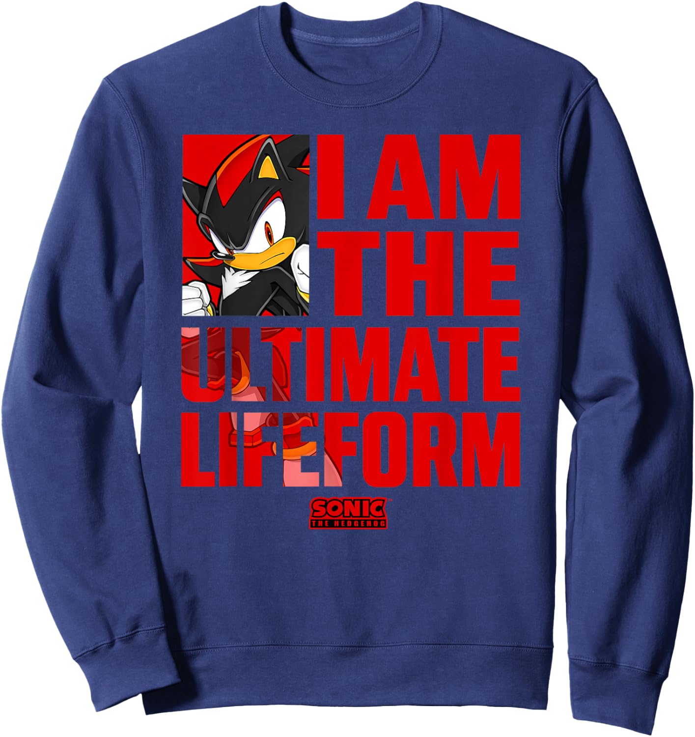 Sonic The Hedgehog Father's Day I Am The Ultimate Lifeform Sweatshirt - Sweatshirt | Navy