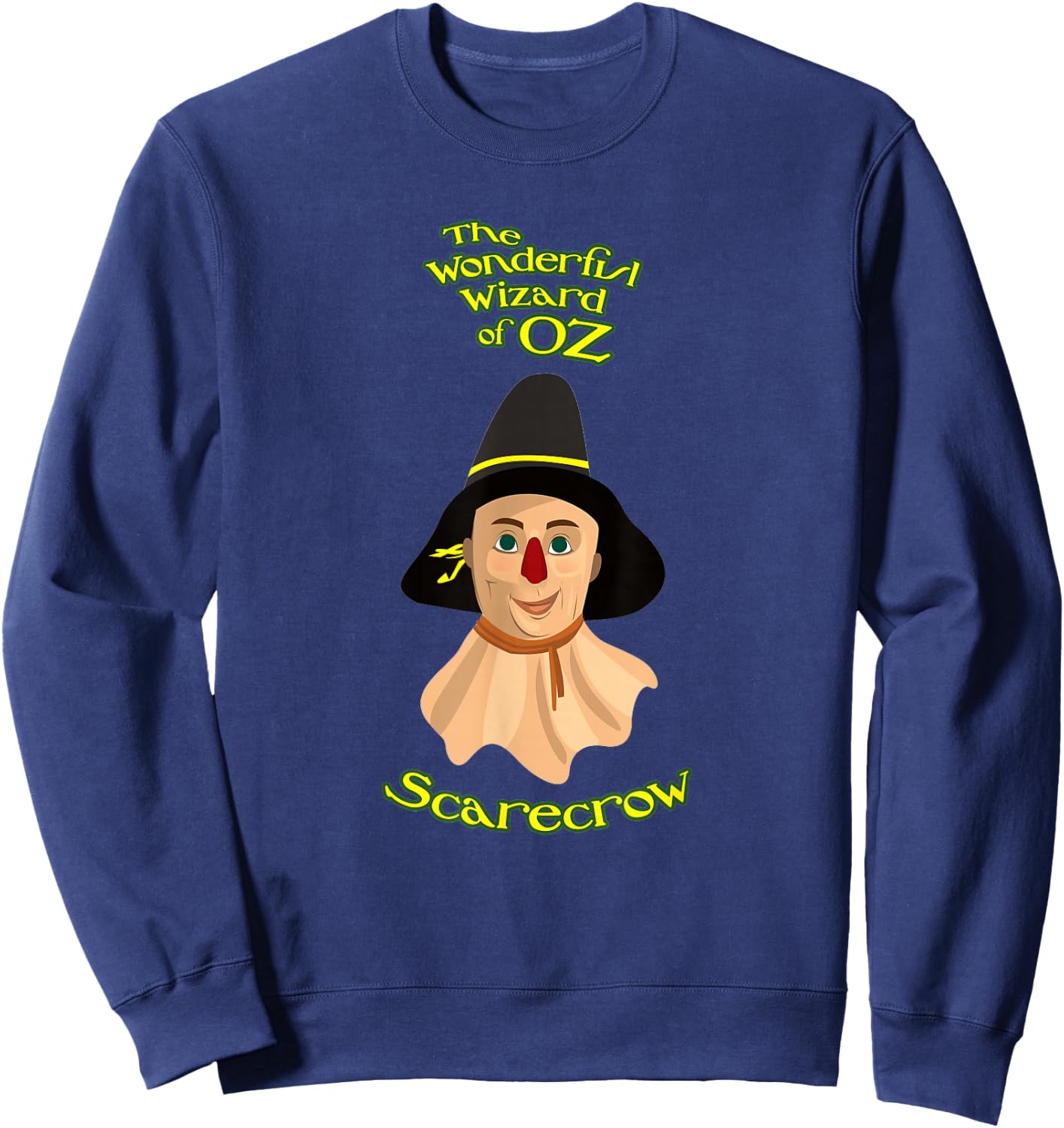 Scarecrow the wonderful wizard of oz book, original design Sweatshirt - Sweatshirt | Navy