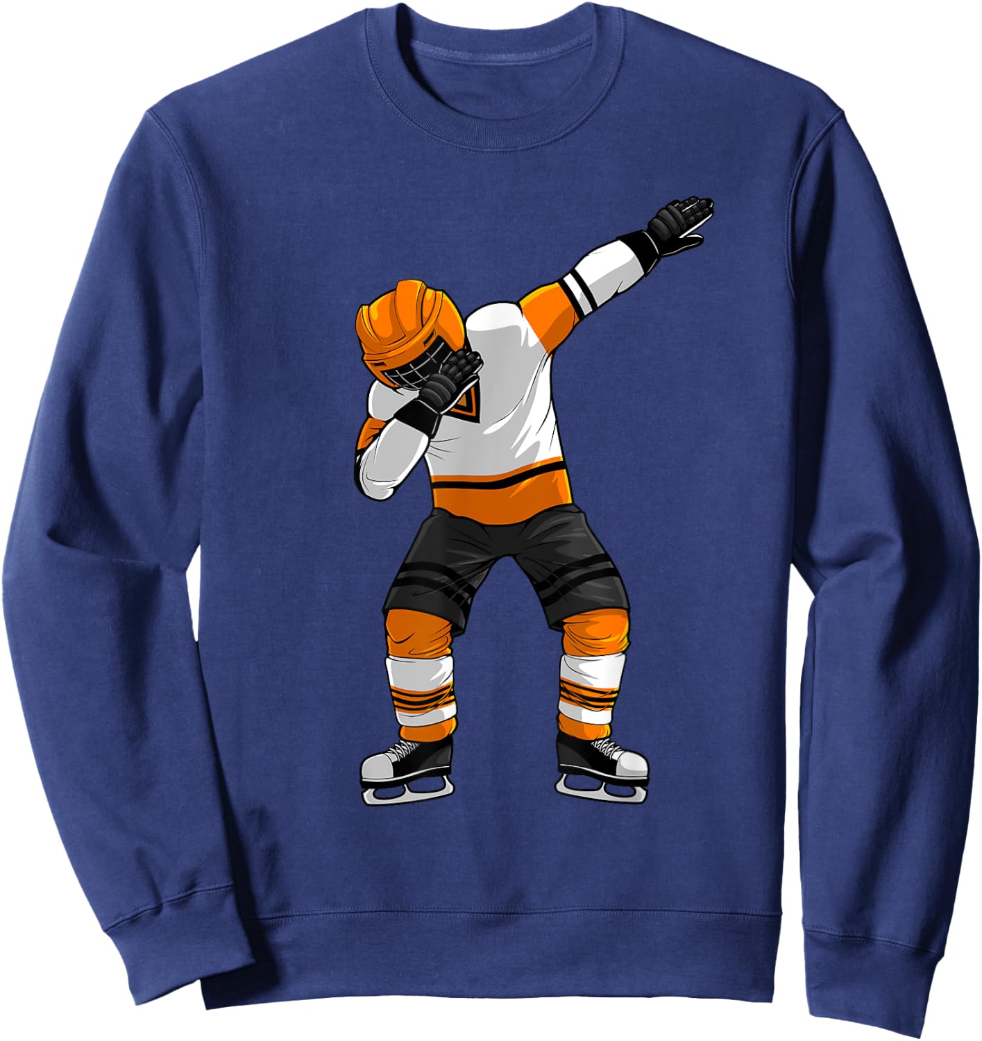 Cool Dabbing Ice Hockey Art Boys Ice Hockey Goalie Sweatshirt - Sweatshirt | Navy