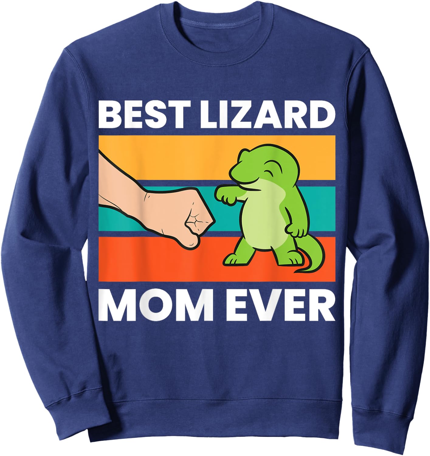 Lizard Mama Reptile Lover Mom Best Lizard Mom Ever Sweatshirt - Sweatshirt | Navy
