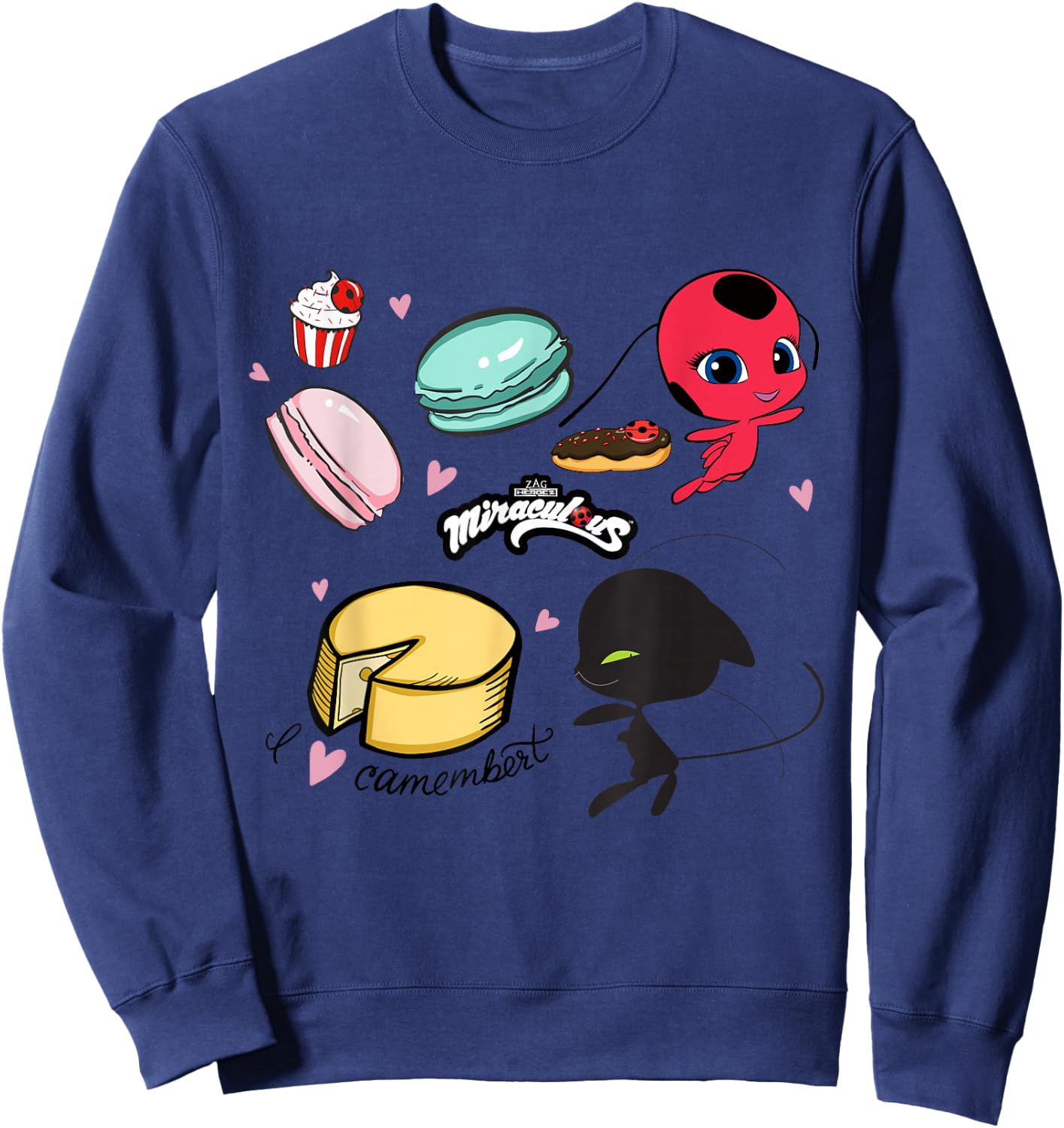 Miraculous Ladybug Tikki and Plagg Bakery Sweatshirt - Sweatshirt | Navy