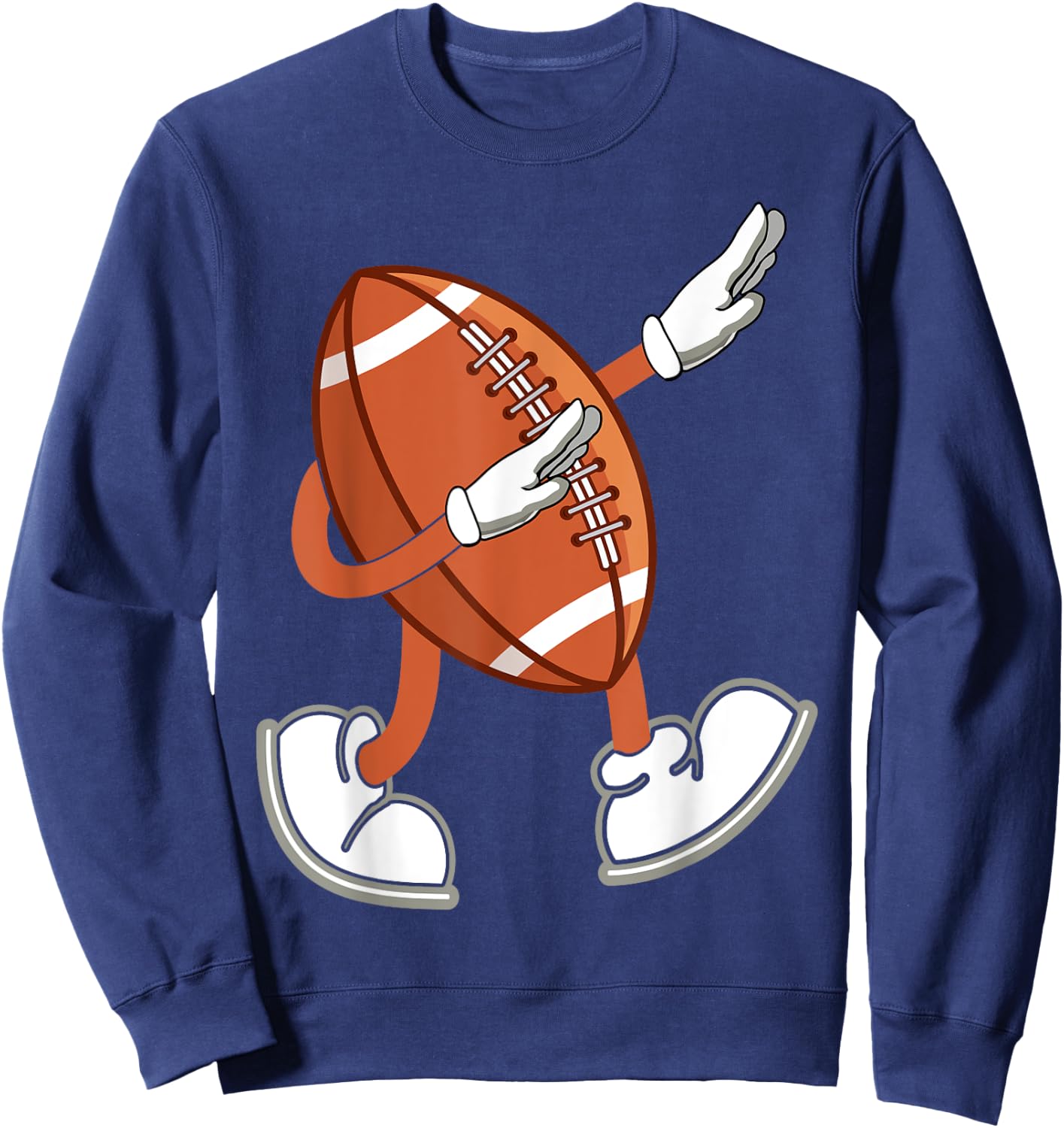 Lustige American Football Bekleidung und Geschenke - Dabbing Football Dab - -Erwachsene, -Kinder - Schwarz - S - Kurzarm Sweatshirt - Sweatshirt | Navy