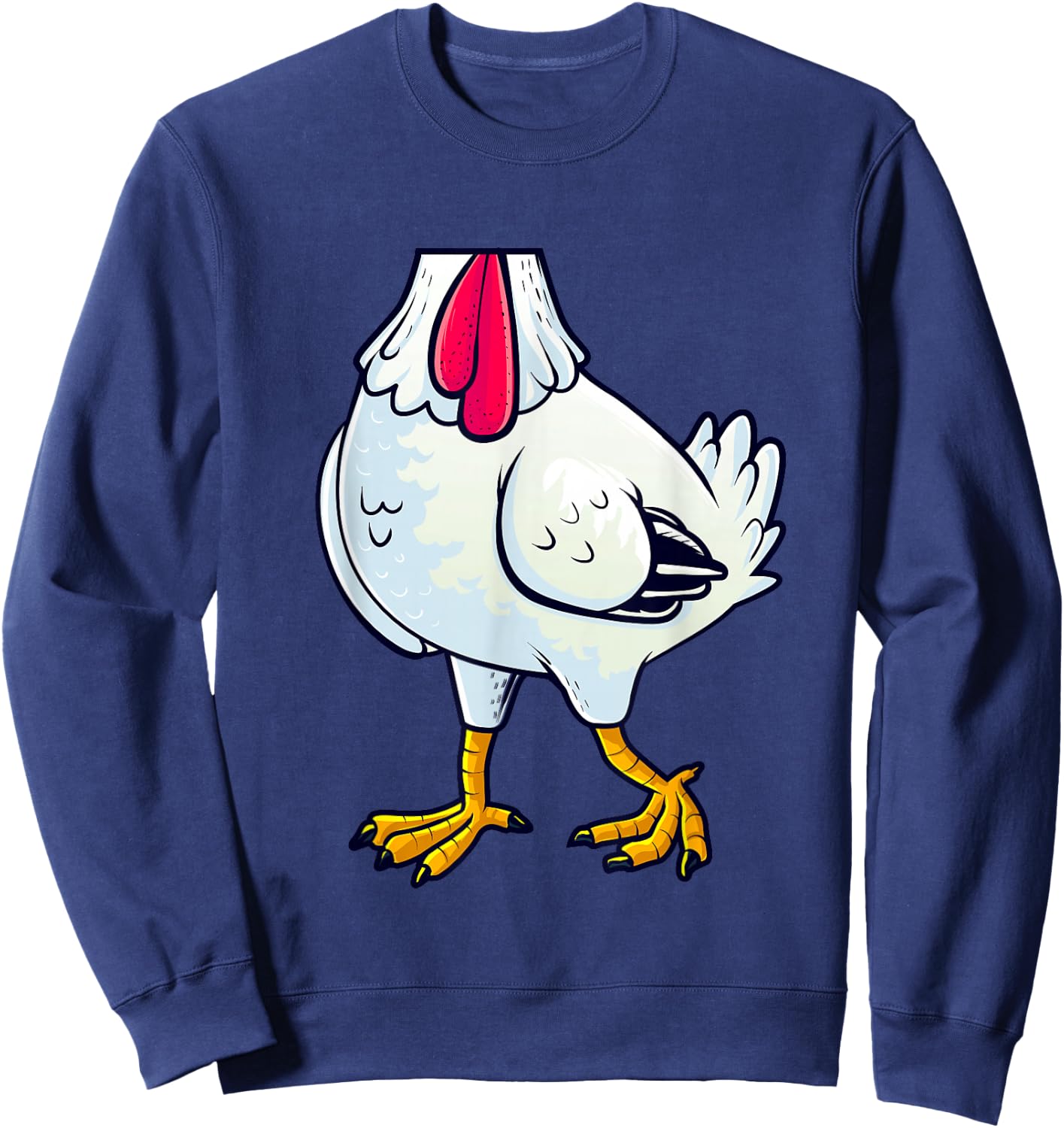 Chicken Costume Body Funny Farm Animal Farming Halloween Sweatshirt - Sweatshirt | Navy