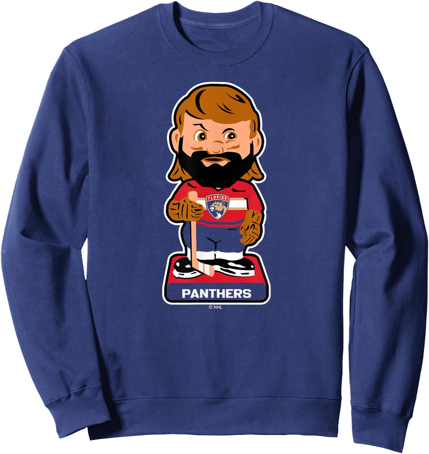 Florida Panthers Bobblehead Navy Officially Licensed Sweatshirt - Sweatshirt | Navy