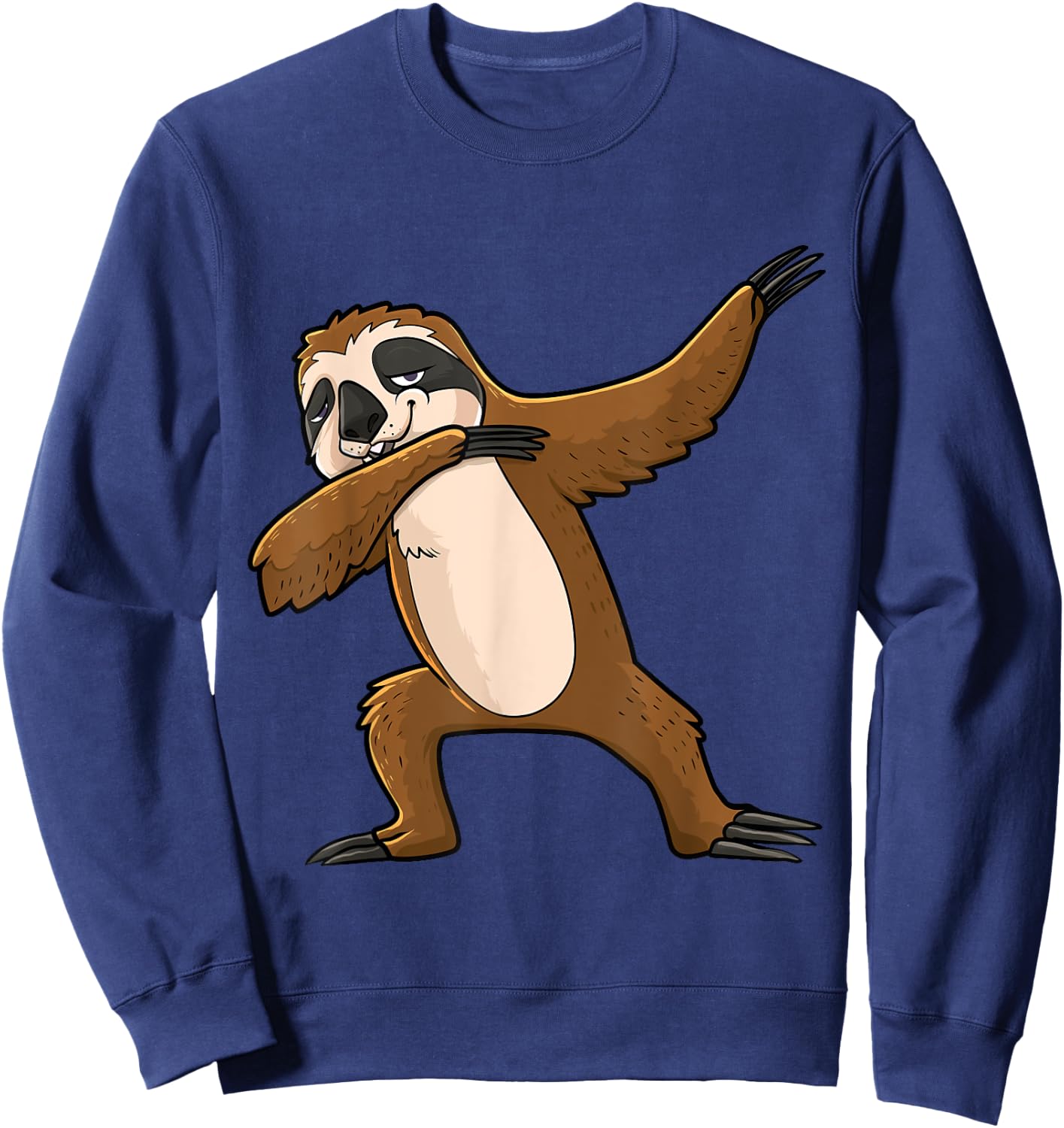 Dabbing Sloth Lazy Animal Lover Men Women Kids Sweatshirt - Sweatshirt | Navy