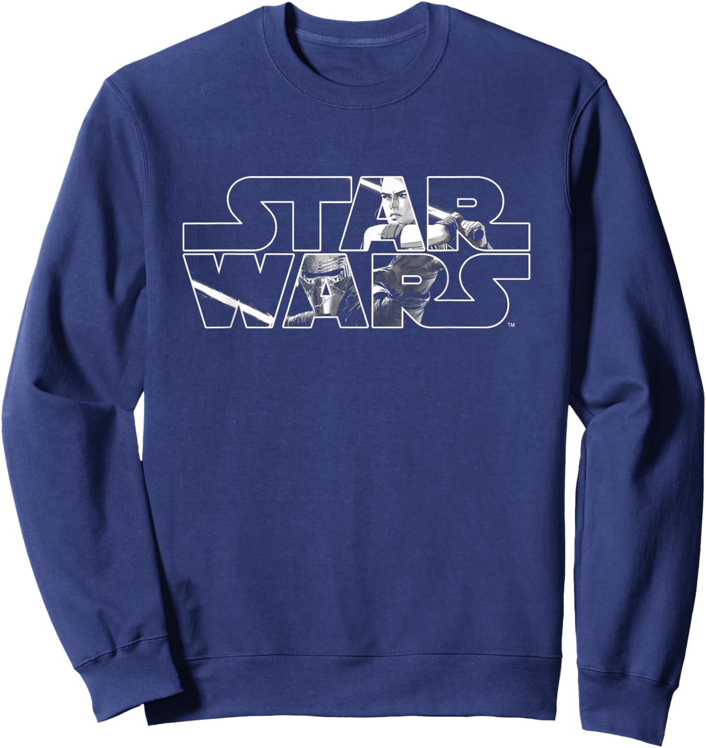 Star Wars Light vs Dark White Sweatshirt - Sweatshirt | Navy