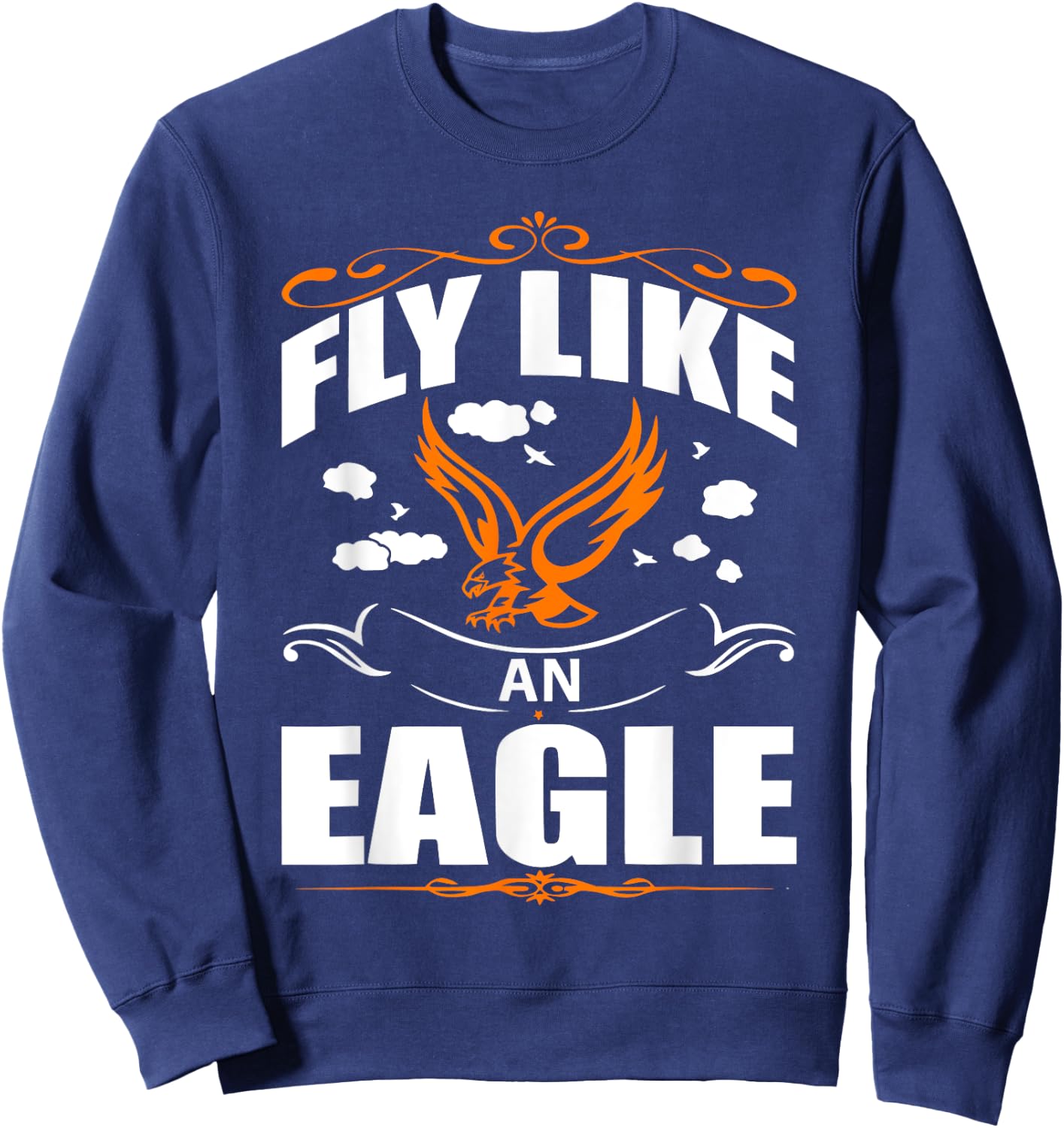 Fly like an eagle Apparel with Bird an Women Sweatshirt - Sweatshirt | Navy