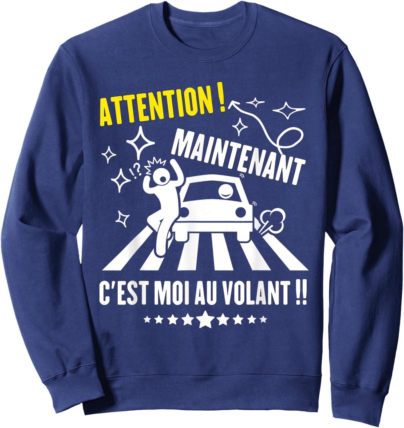 Driving License Gift, Driver's License Funny , Black, S Sweatshirt - Sweatshirt | Navy