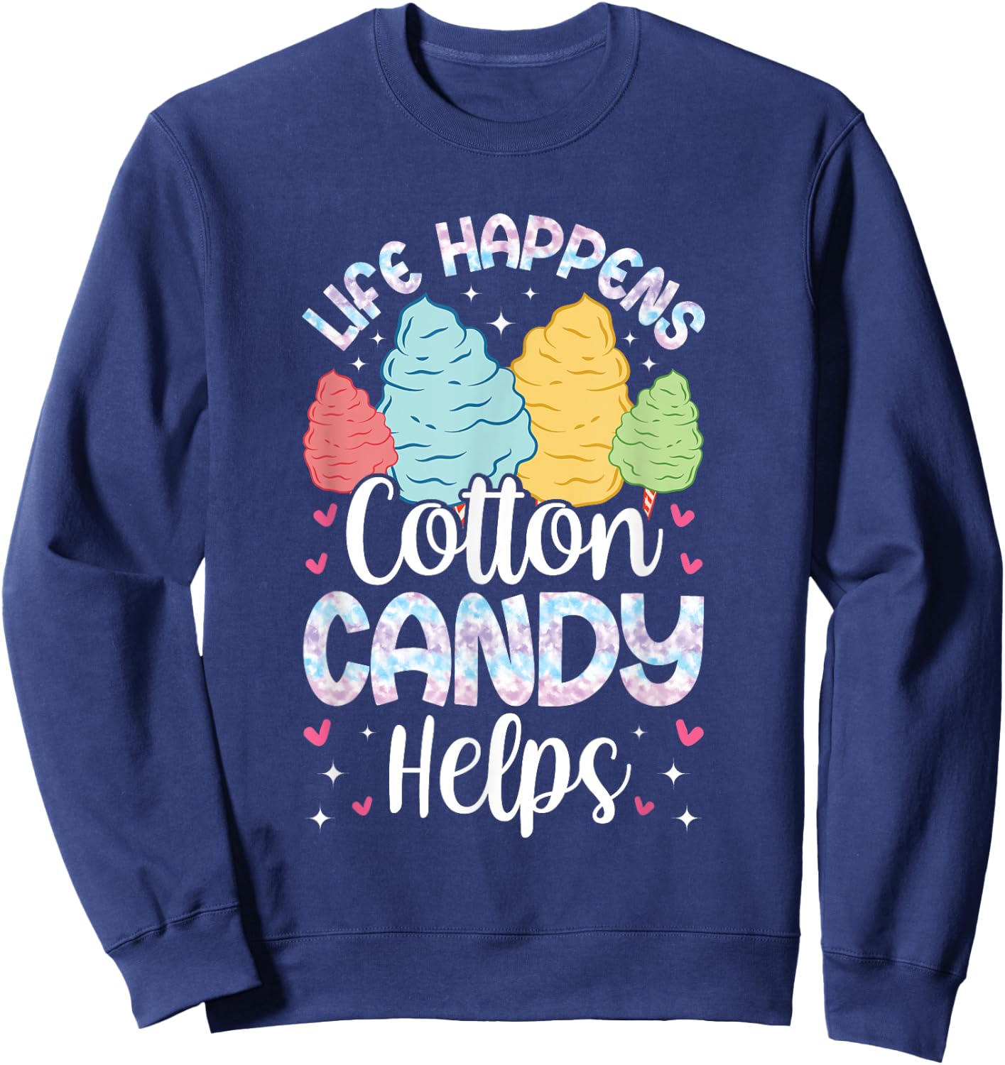 Professional Cotton Candy Crew Apparel Candy Patch Treat Sweatshirt - Sweatshirt | Navy