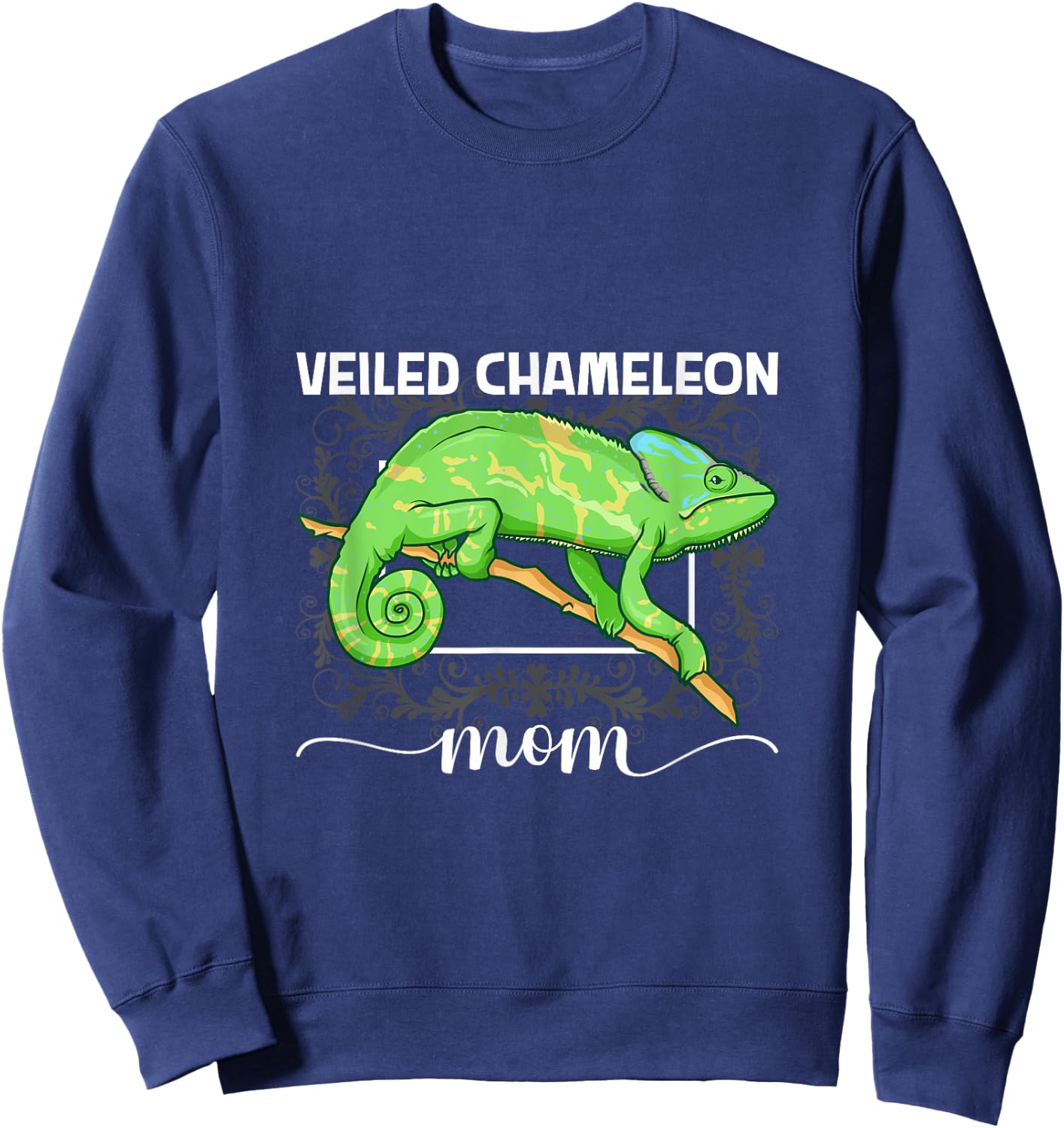 Veiled Chameleon Mom Sweatshirt - Sweatshirt | Navy