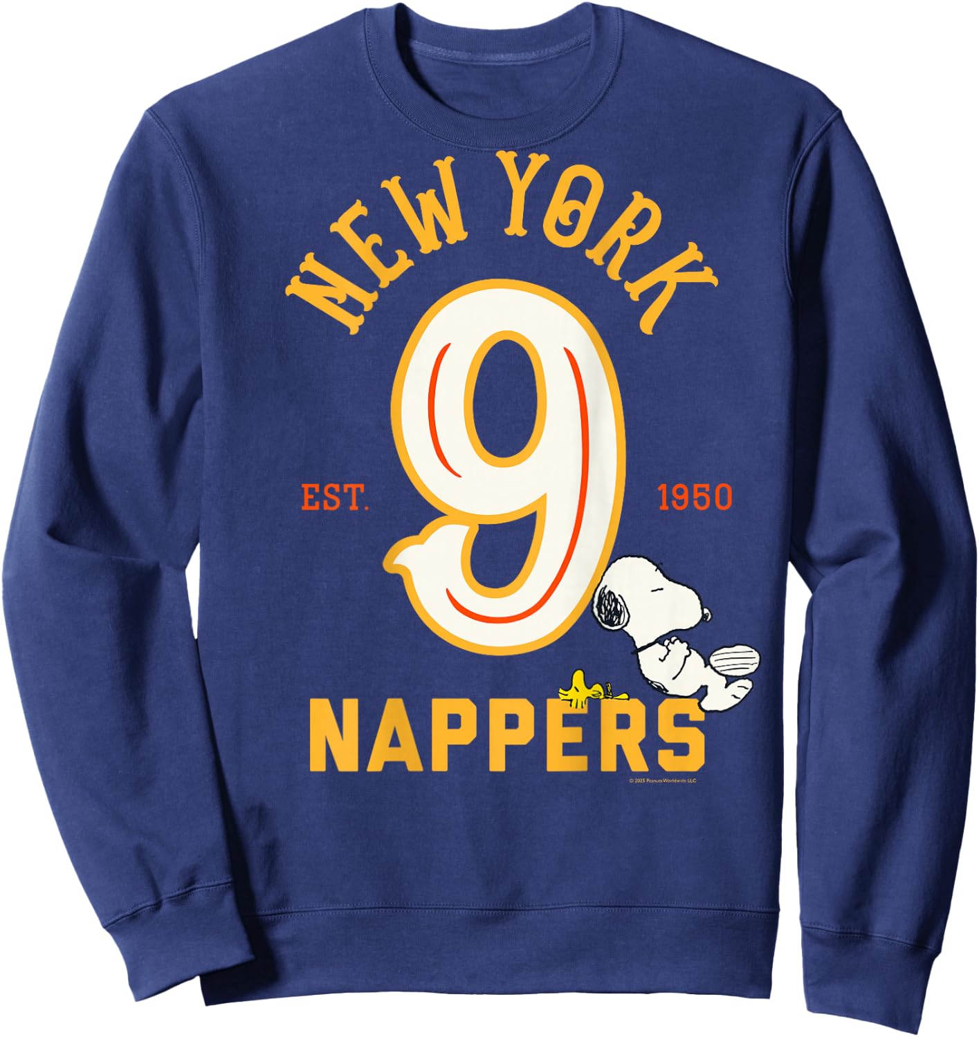 Peanuts - Backprint Snoopy New York Nappers Sweatshirt - Sweatshirt | Navy