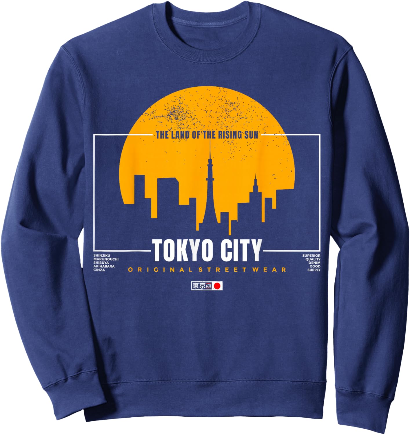 The Land Of The Rising Sun Tokyo City Sweatshirt - Sweatshirt | Navy