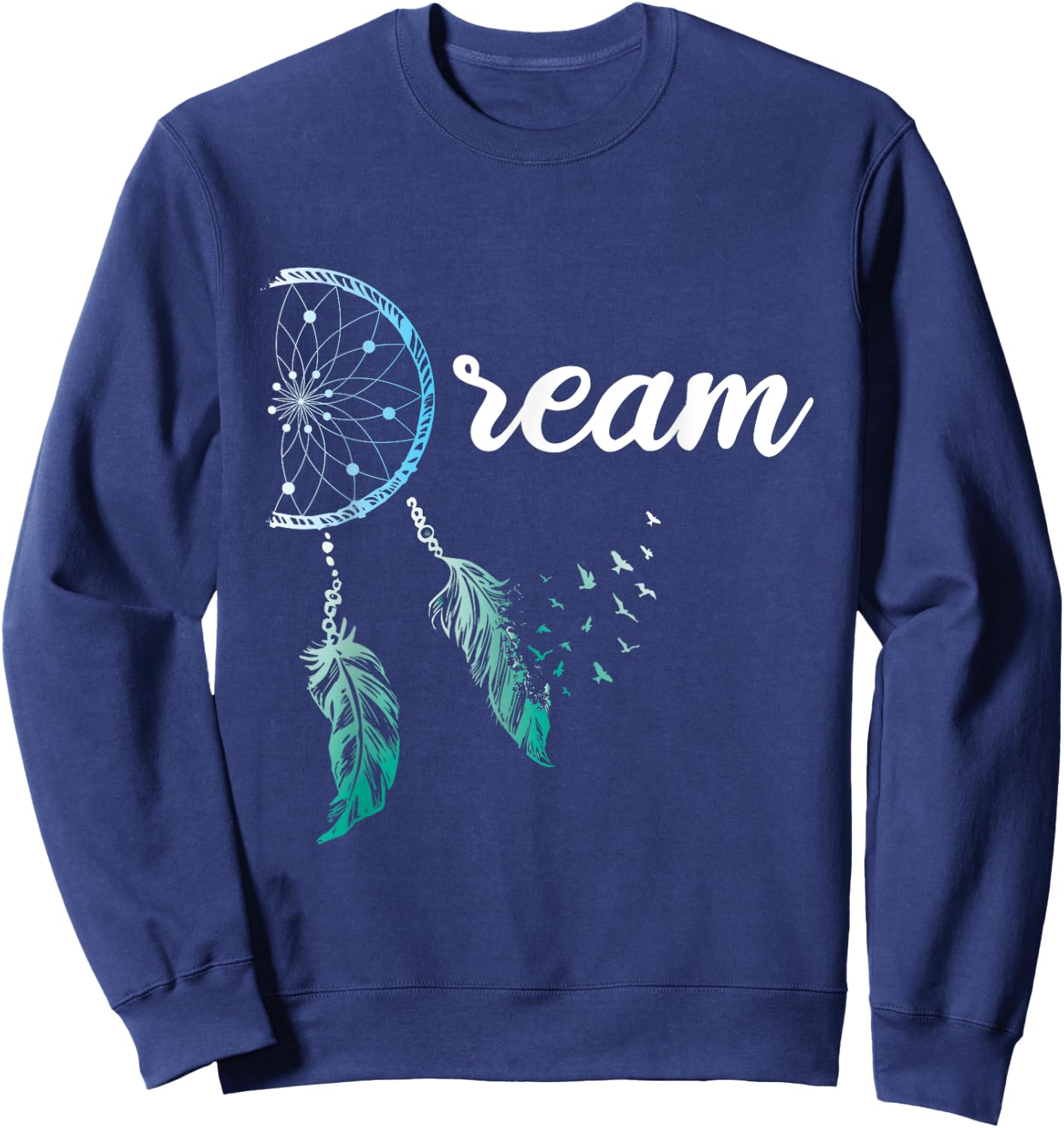 Indian Native American Dreamcatcher Boho Chic Dream Catcher Sweatshirt - Sweatshirt | Navy