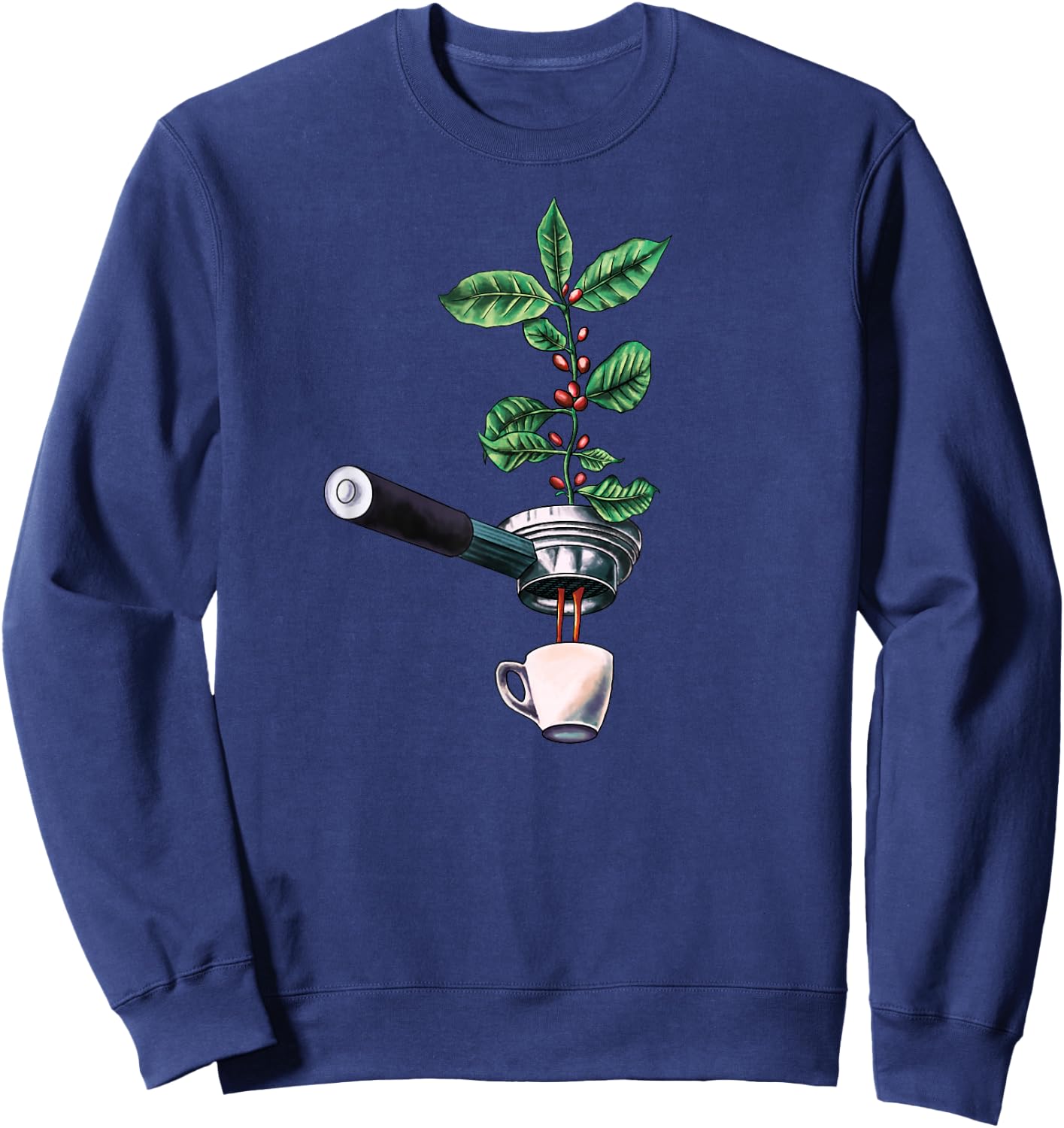 Coffee Plant Espresso Barista Sweatshirt - Sweatshirt | Navy