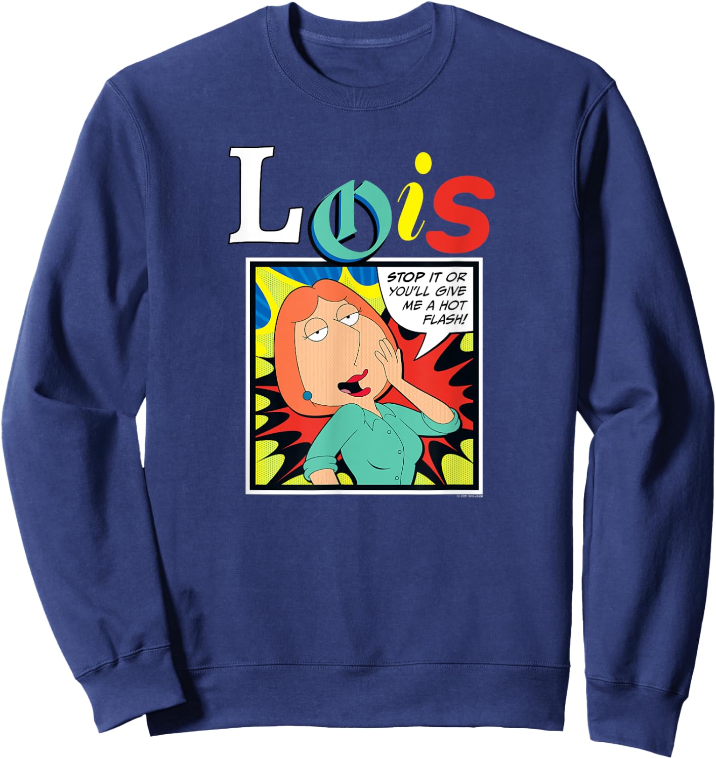 Ripple Junction x Family Guy Give Me Hot Flash Lois Griffin , Black, S Sweatshirt - Sweatshirt | Navy