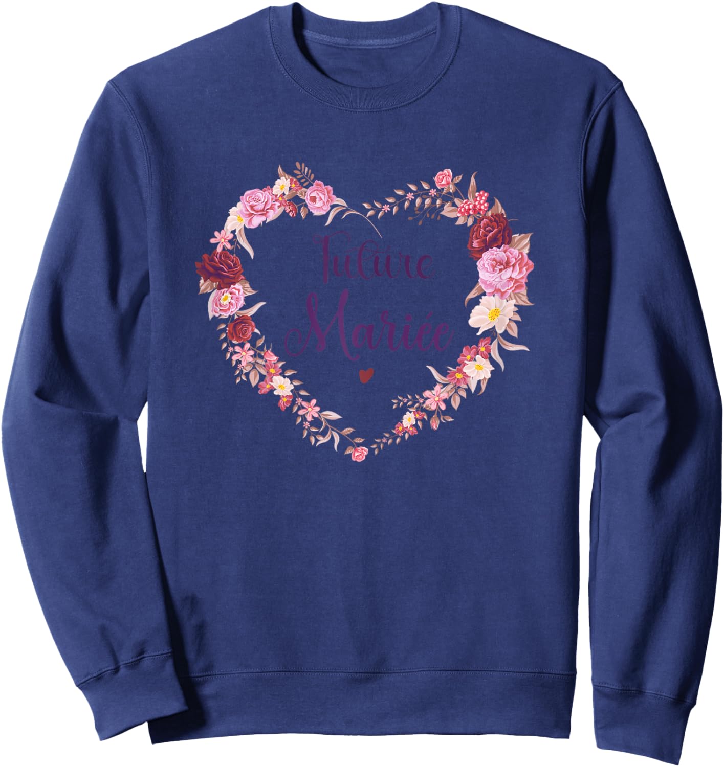 Evjf Future Bride Crown Evjf Terracotta Bride Future , white Sweatshirt - Sweatshirt | Navy