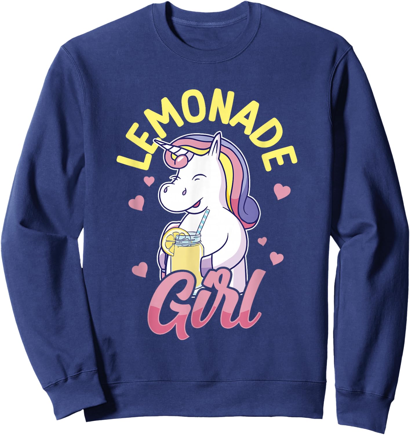 Lemonade Girl Lemonade Stand Boss Sweatshirt - Sweatshirt | Navy