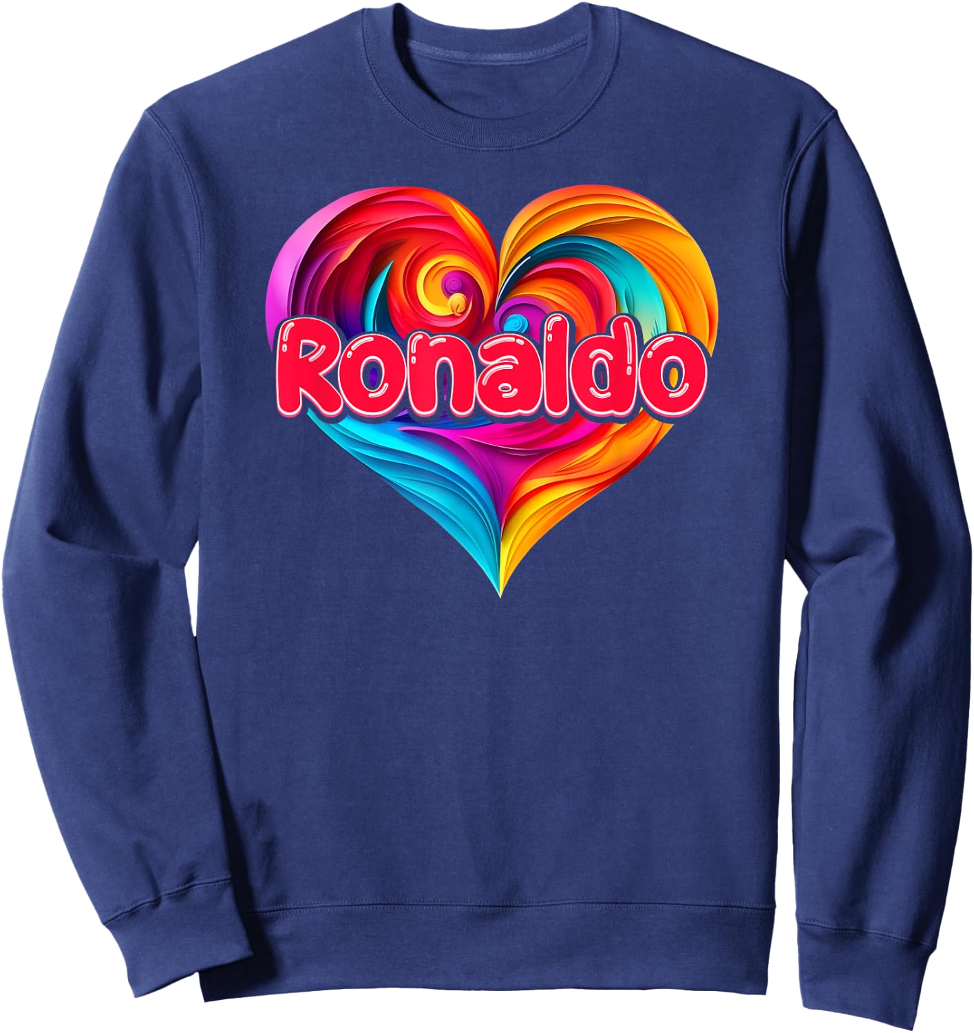 mit Aufschrift "I Heart Love Ronaldo" Sweatshirt - Sweatshirt | Navy