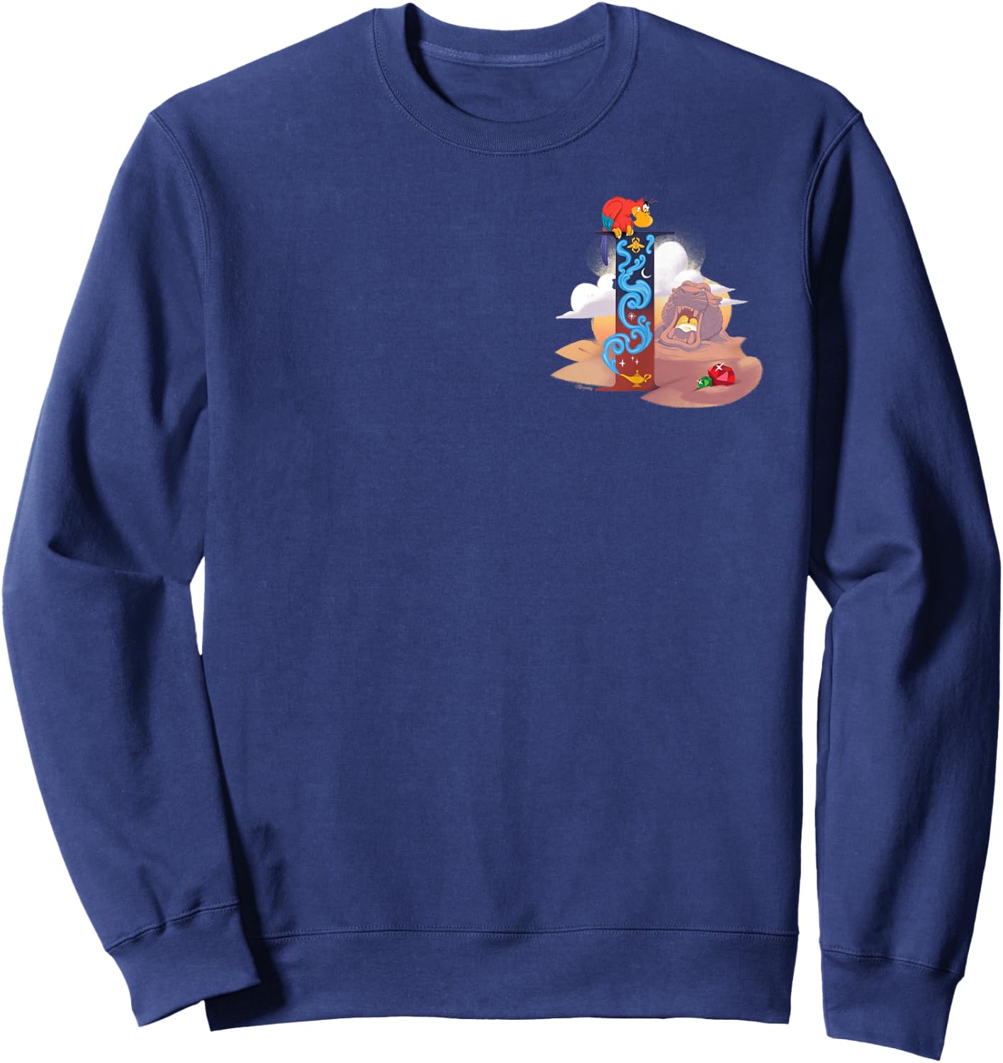 Disney Villains Alphabet Monogram Aladdin Letter I for Iago Sweatshirt - Sweatshirt | Navy
