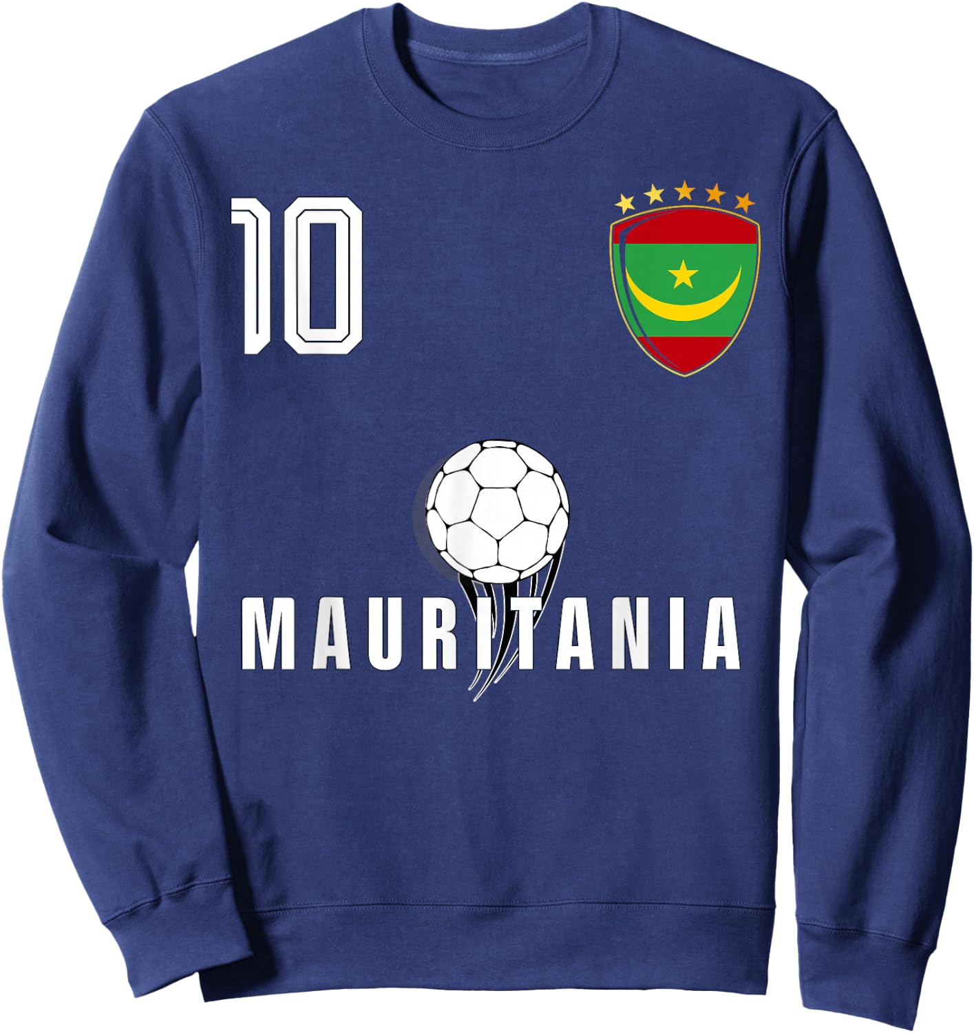 Mauritania Flag Mauritanian Pride Lovers Sweatshirt - Sweatshirt | Navy