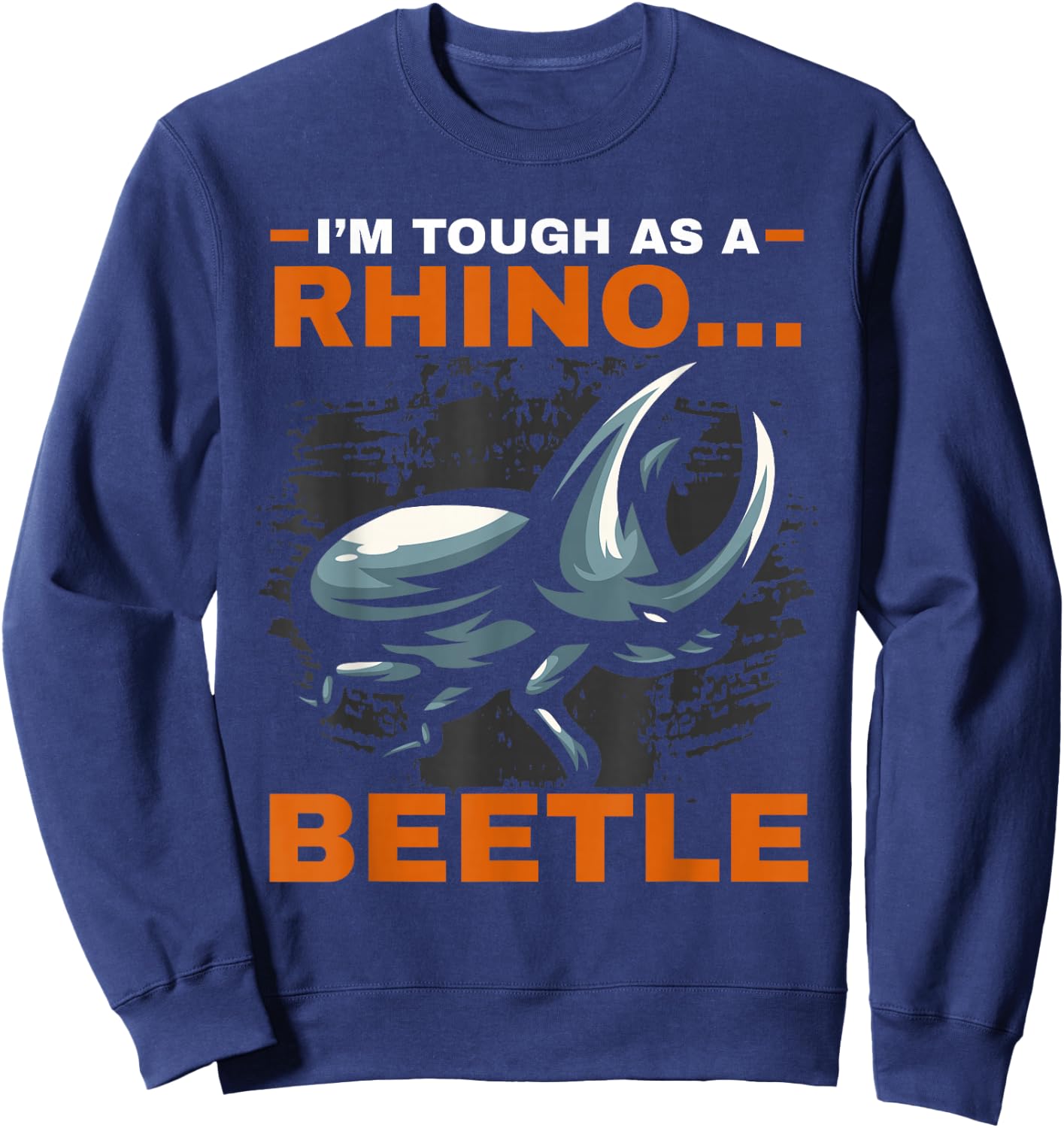 Rhino Beetle Insect Lover Entomology Rhinoceros Beetle Sweatshirt - Sweatshirt | Navy