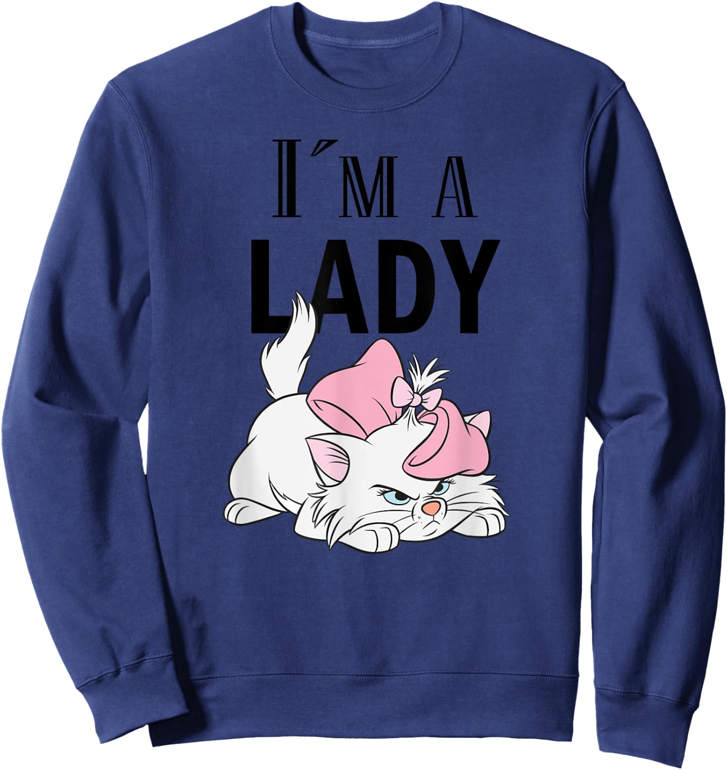 Aristocats, I'm a Lady Cat , grey, S Sweatshirt - Sweatshirt | Navy