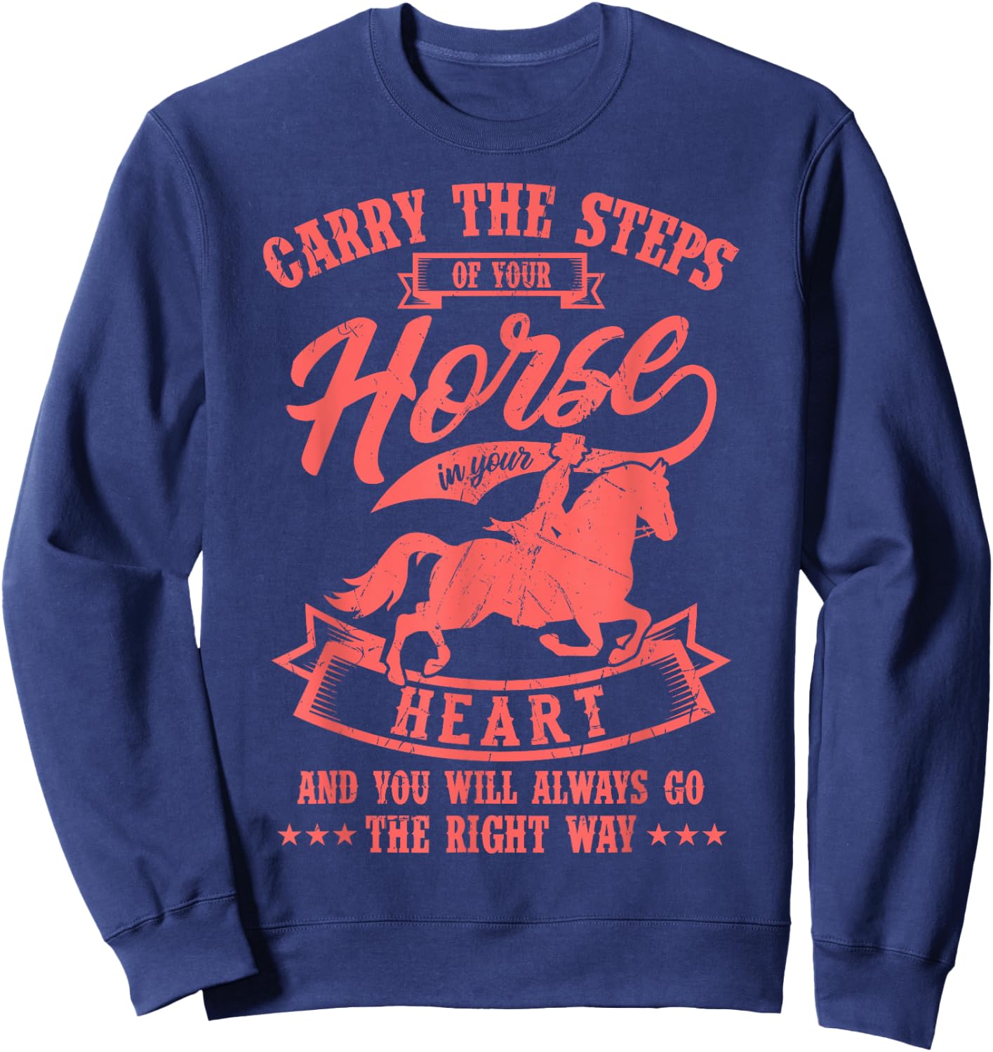 Funny Horse Shirt Women Horse Gift Girls Sweatshirt - Sweatshirt | Navy