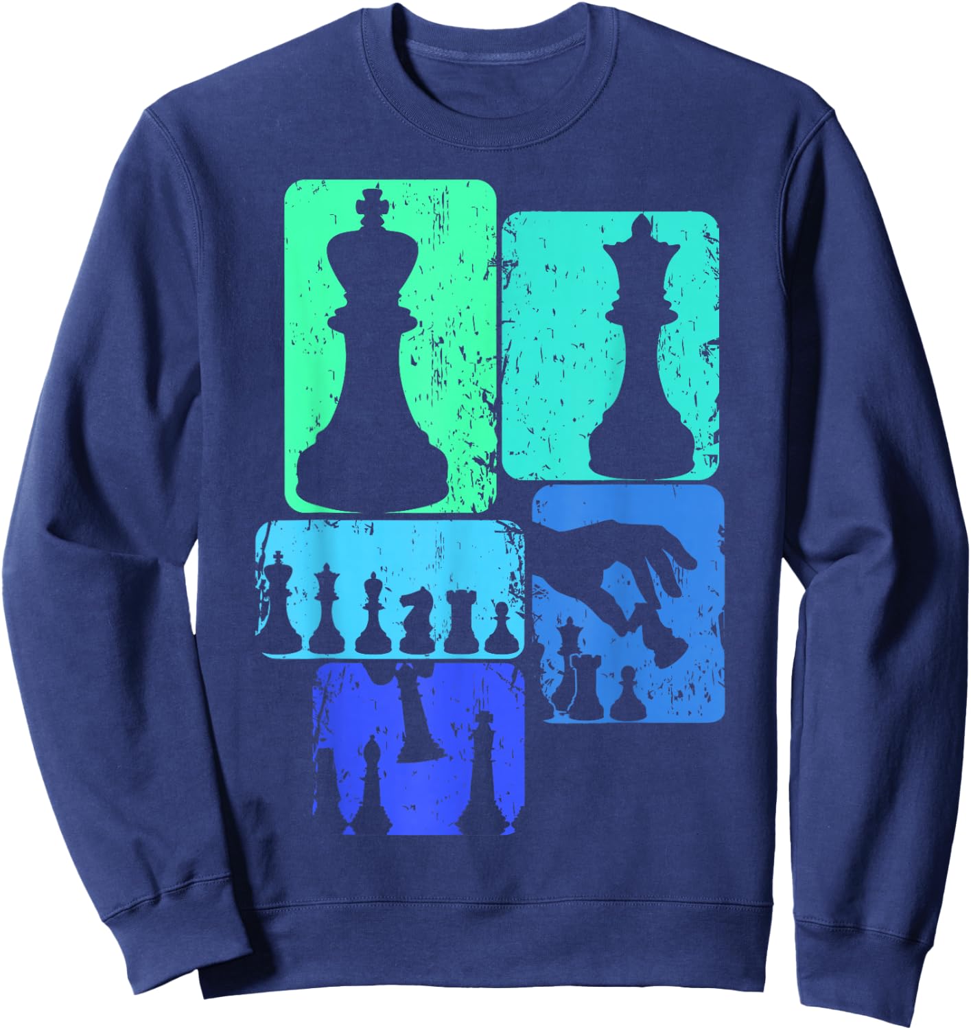 Chess Chess Player Children's Boys Men's , black Sweatshirt - Sweatshirt | Navy