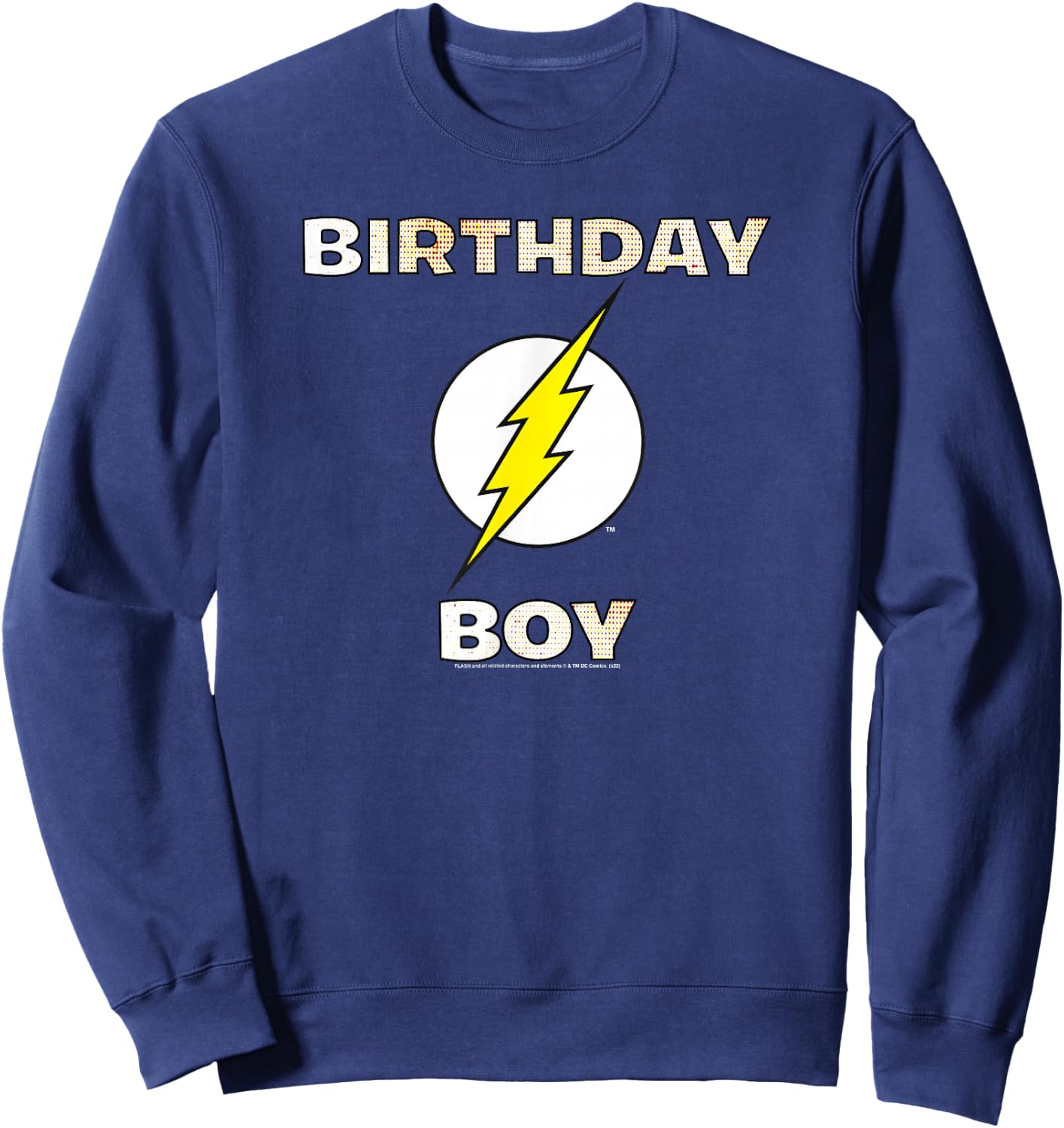 DC Comics Justice League The Flash Birthday Boy Sweatshirt - Sweatshirt | Navy