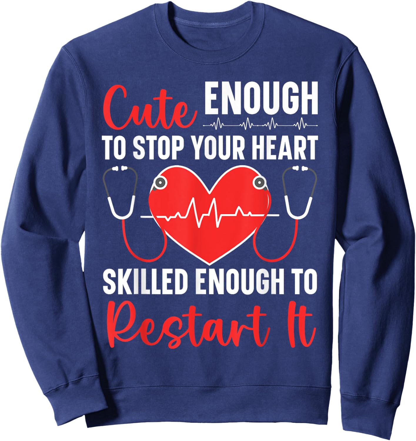 Certified Nursing Assistant Medical Worker CNA Sweatshirt - Sweatshirt | Navy