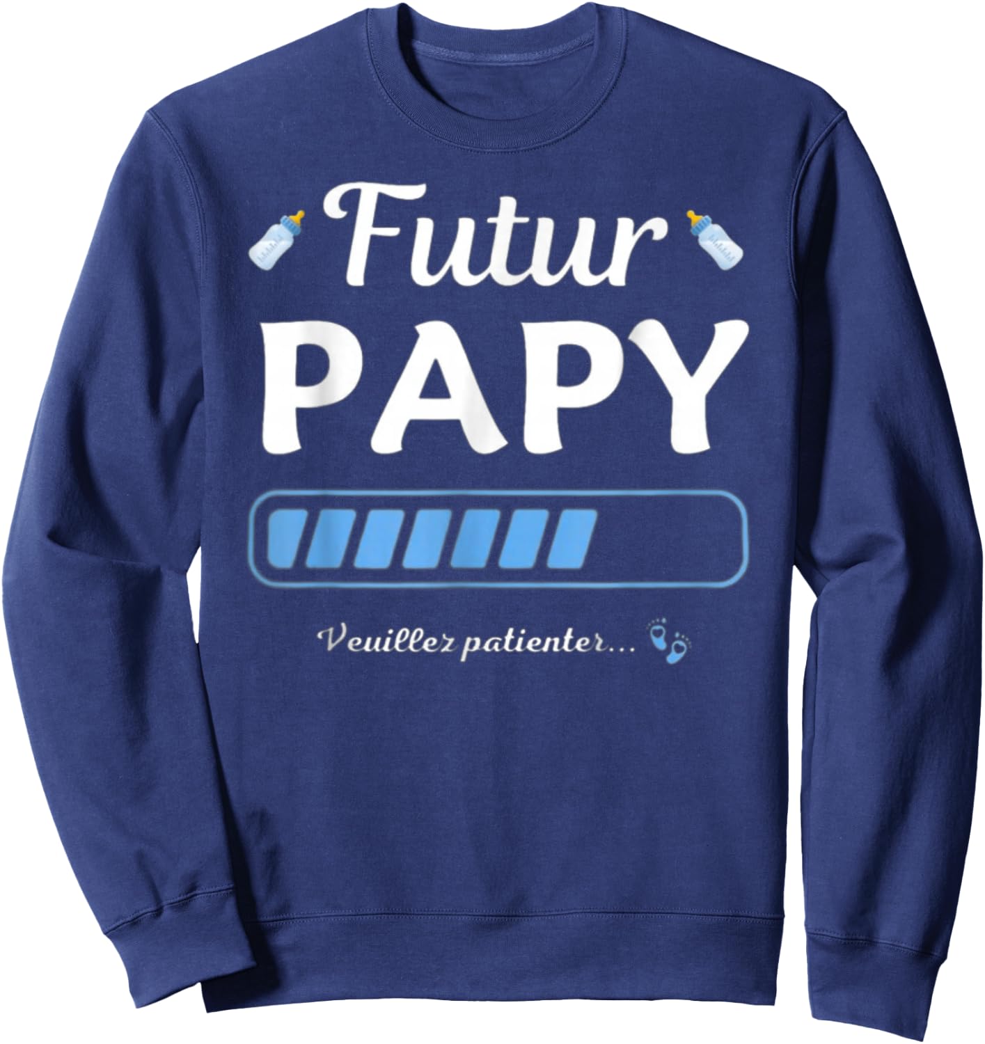 Pregnancy Announcement for Grandpa Future Grandpa 2025 , Black, S Sweatshirt - Sweatshirt | Navy