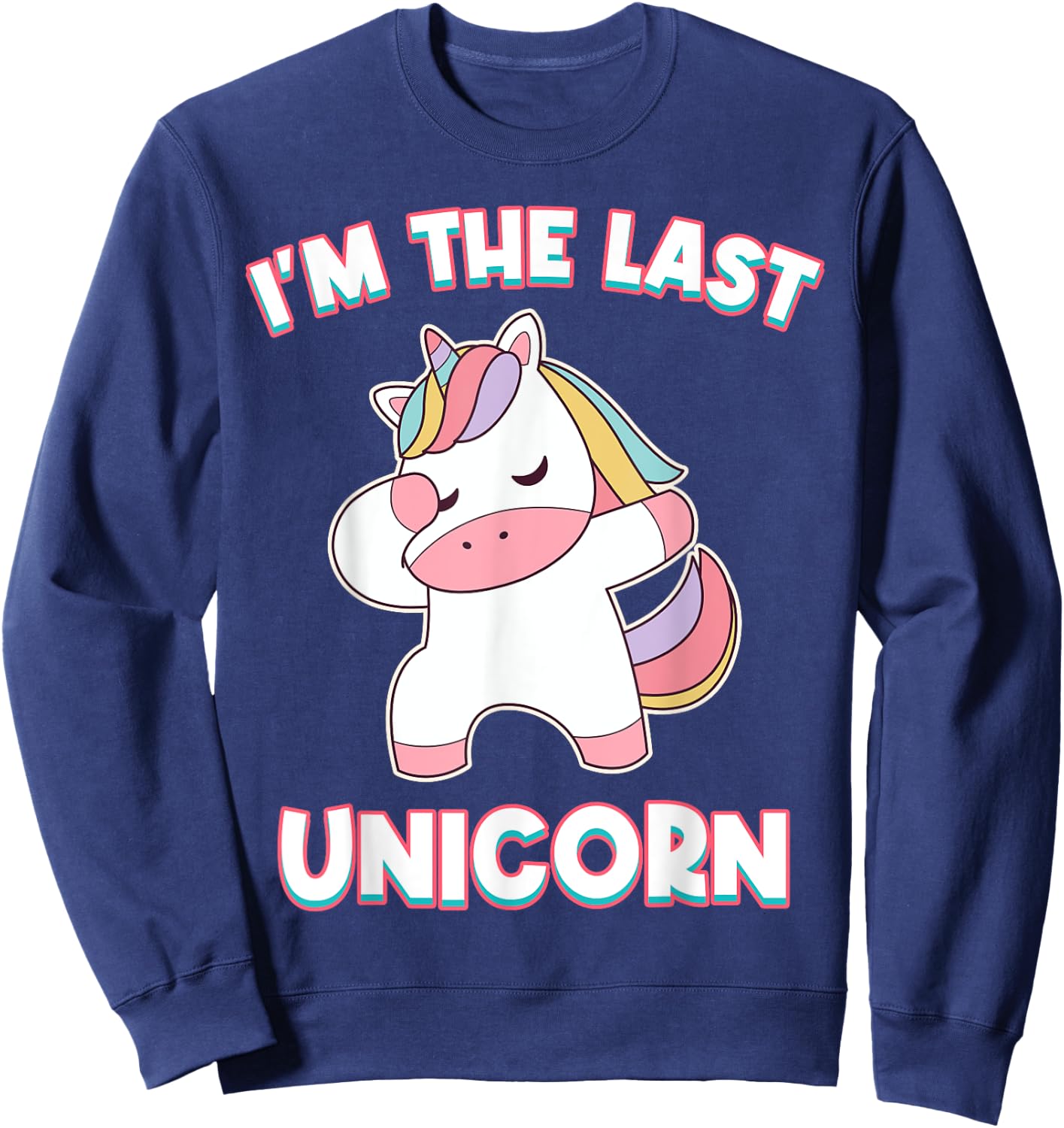 I'm The Last Unicorn Anime Sweatshirt - Sweatshirt | Navy