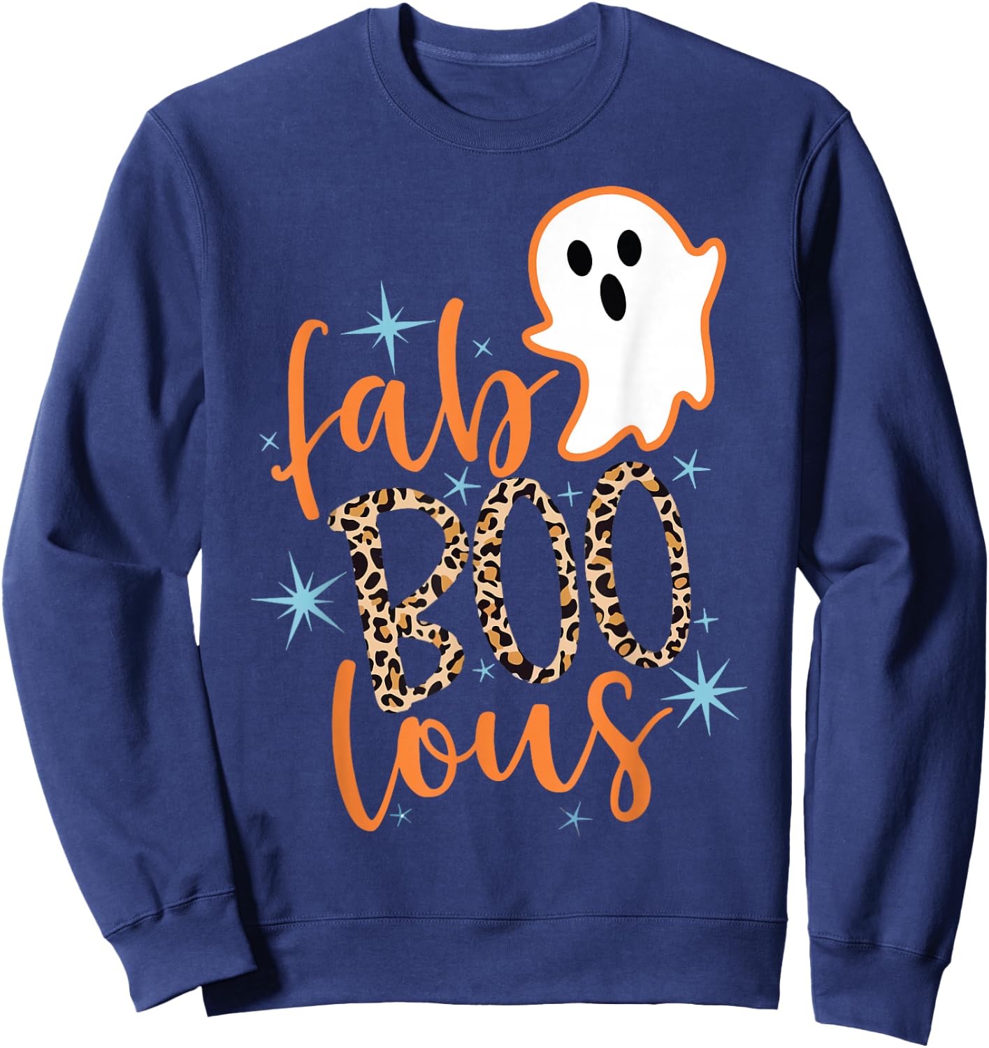 Fab Boo Lous Fabulous Halloween Costumes 90s Retro Sweatshirt - Sweatshirt | Navy