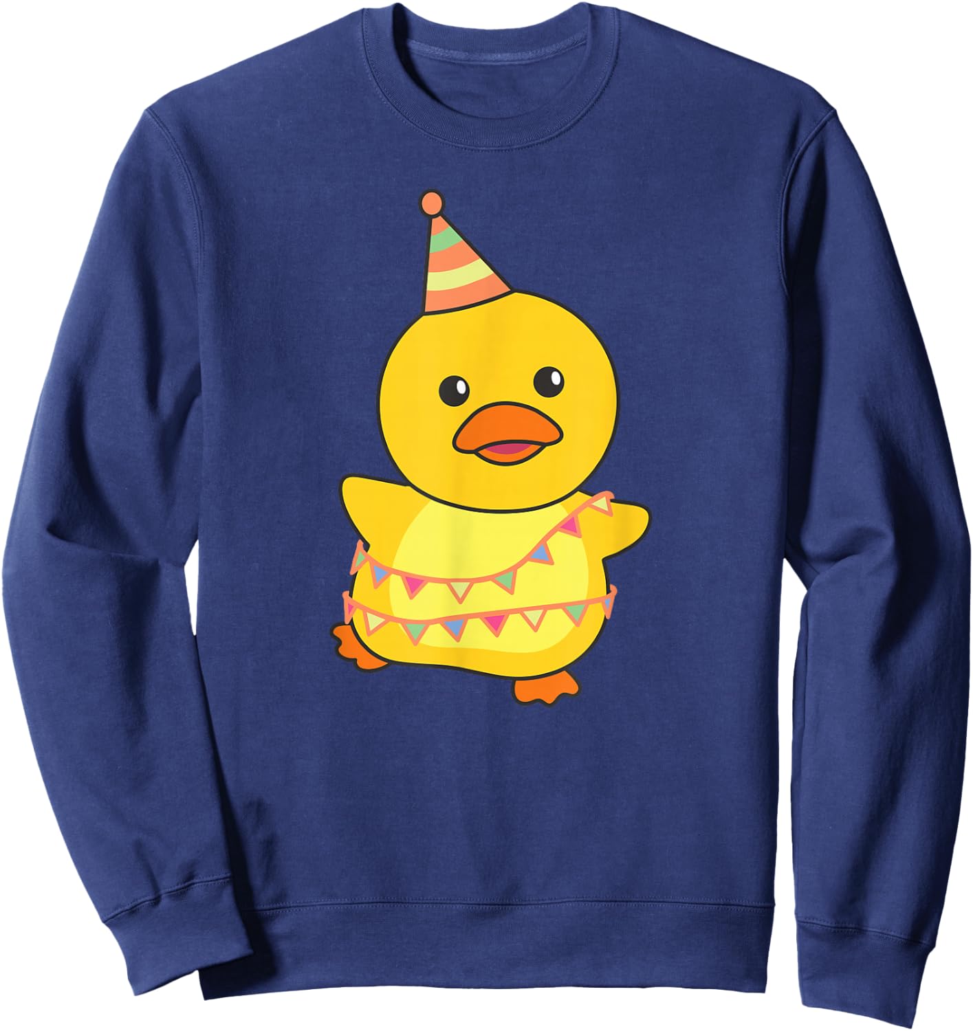 Birthday Duck for Children, Birthday Duck Sweatshirt - Sweatshirt | Navy