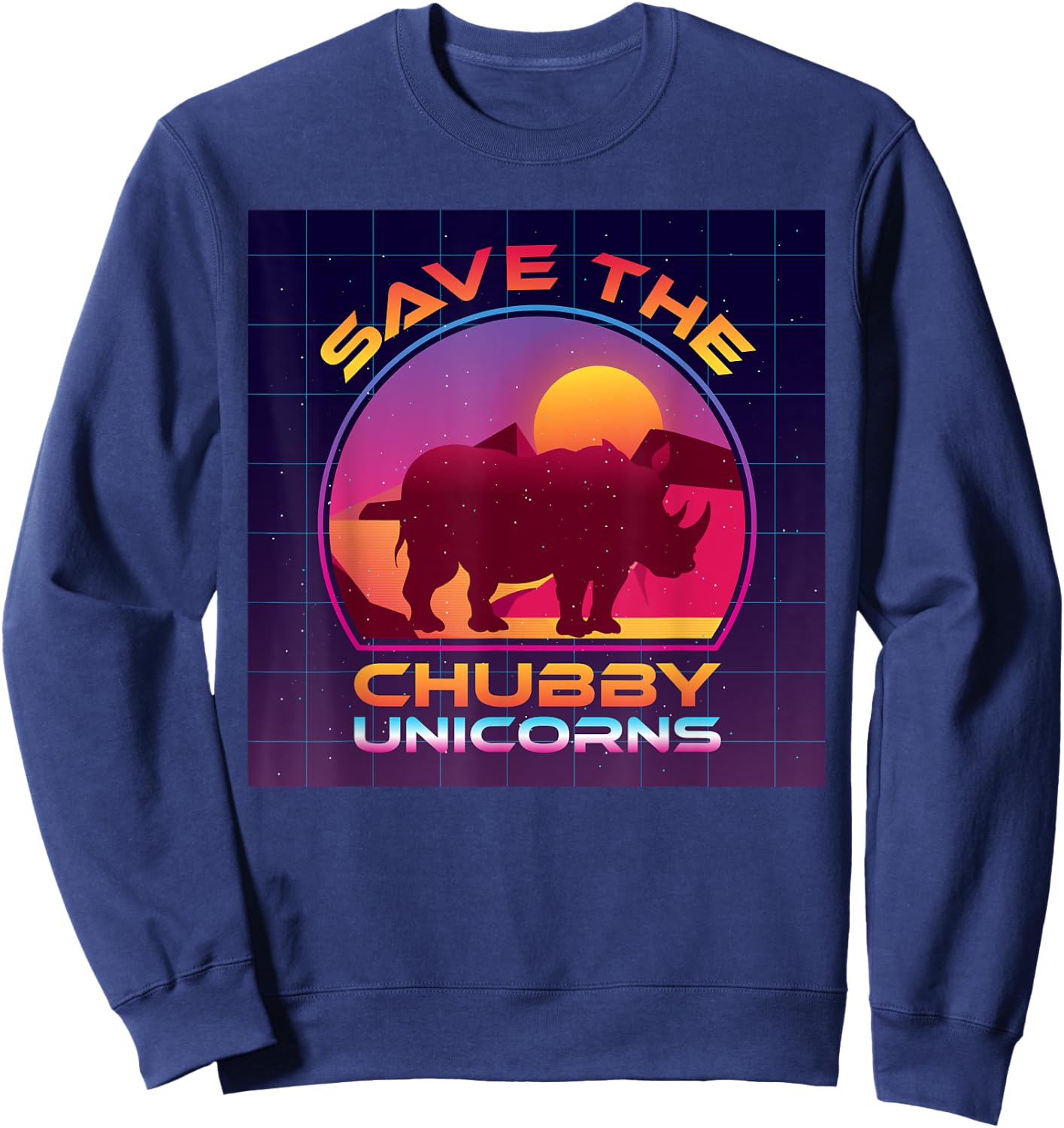 Save The Chubby Unicorns Sweatshirt - Sweatshirt | Navy