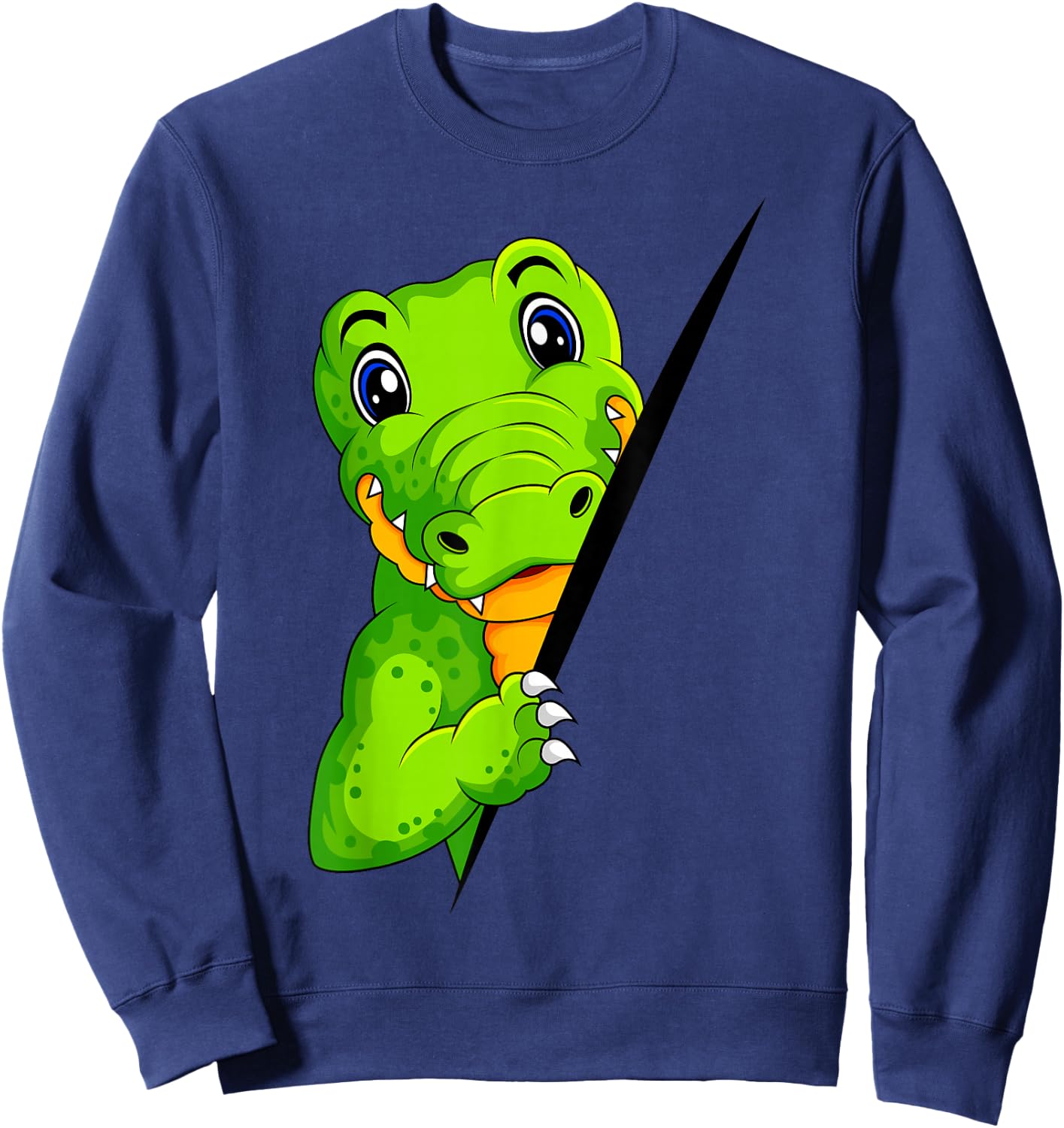 Krokodil Alligator Kinder Sweatshirt - Sweatshirt | Navy