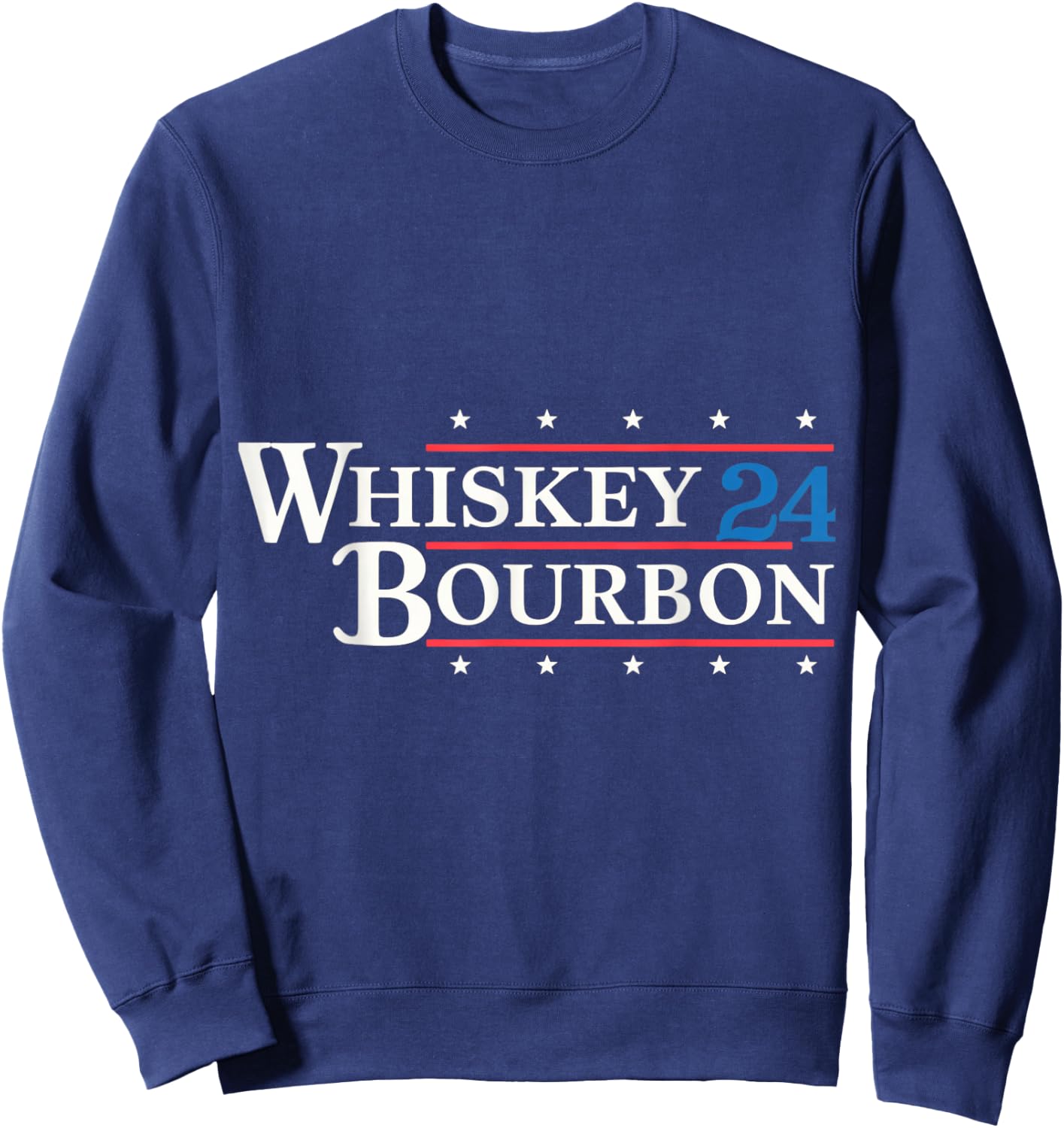 Whiskey Bourbon 24 Star Vintage Style Sweatshirt - Sweatshirt | Navy